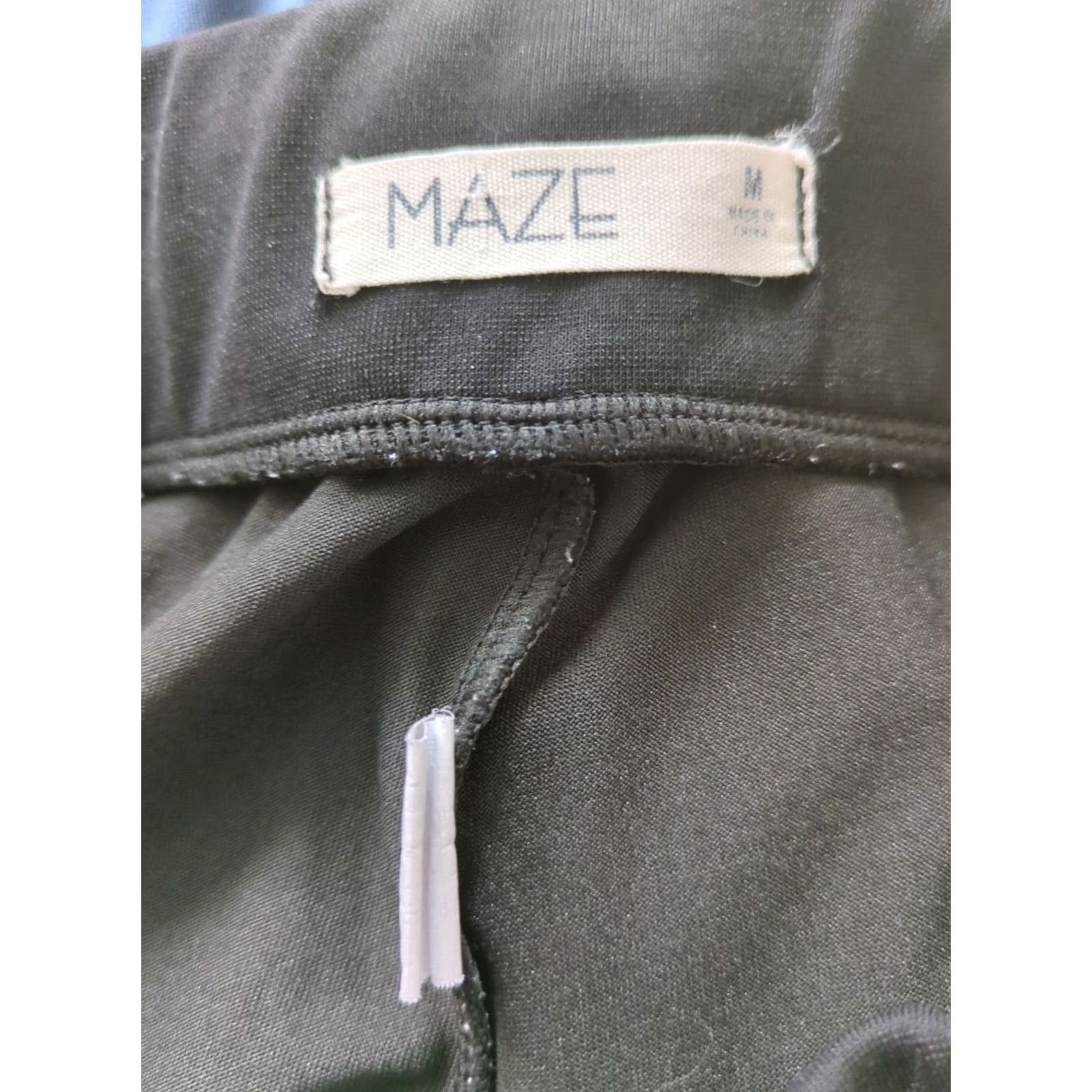 Vintage Maze Women's Medium Black Drawstring Joggers Athletic Pants Gym Size 32" / US 10 / IT 46 - 5 Thumbnail