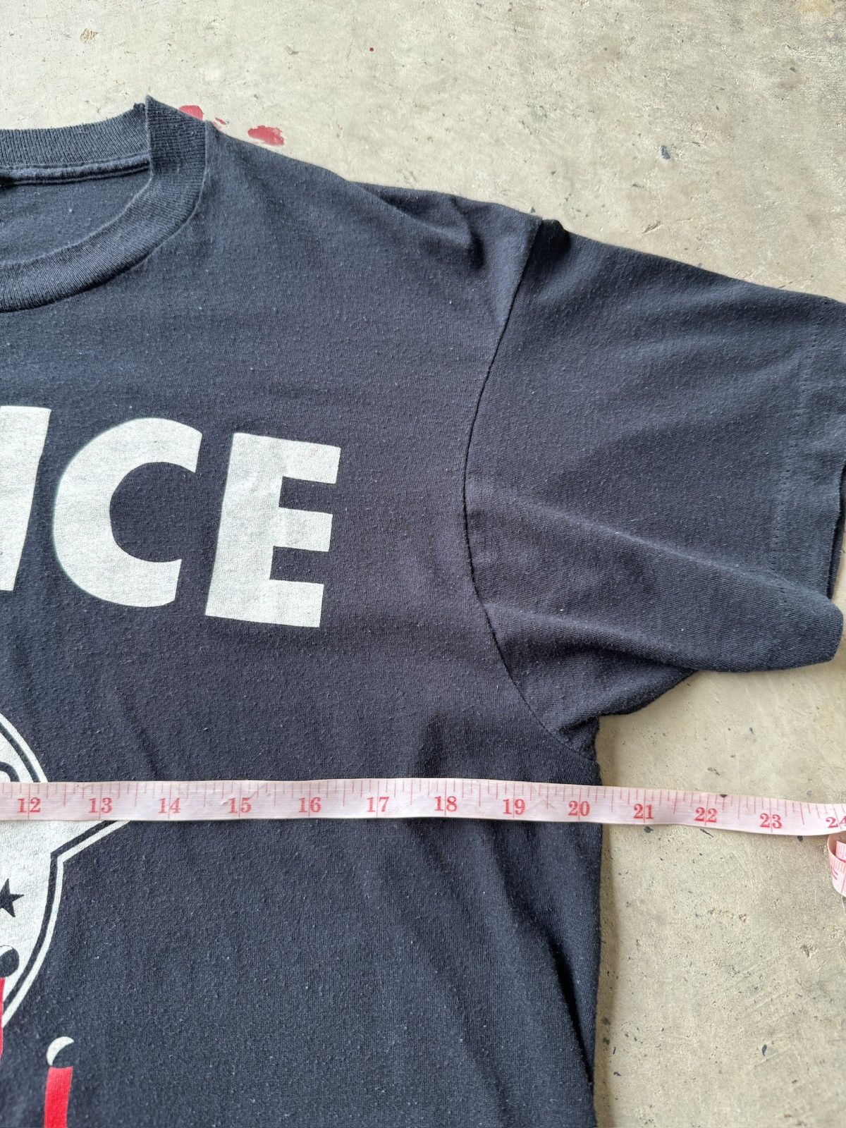 Vintage *RARE* 1991 90s VINTAGE CHICAGO POLICE GUN BLOOD Size US XL / EU 56 / 4 - 5 Thumbnail