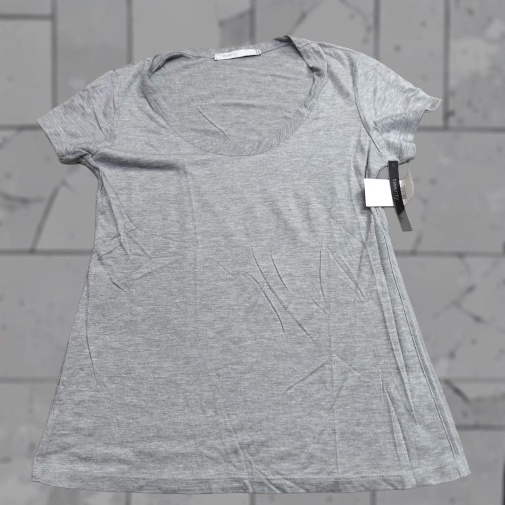 Vintage Twenty Shirt Womens Small Gray Solid Micromodal NEW Size S / US 4 / IT 40 - 1 Thumbnail