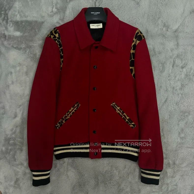 Saint Laurent Paris Saint Laurent Paris Red Leopard Print Jacket Size US S / EU 44-46 / 1 - 2 Thumbnail