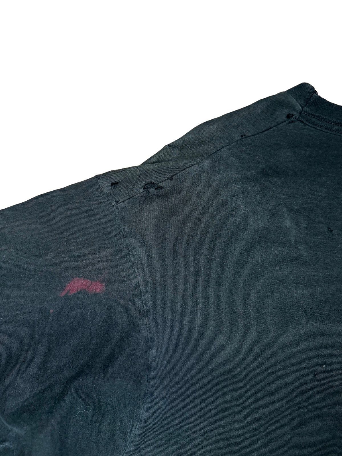 Vintage Vintage 90s Black Pocket Tee Faded Size US XL / EU 56 / 4 - 6 Thumbnail