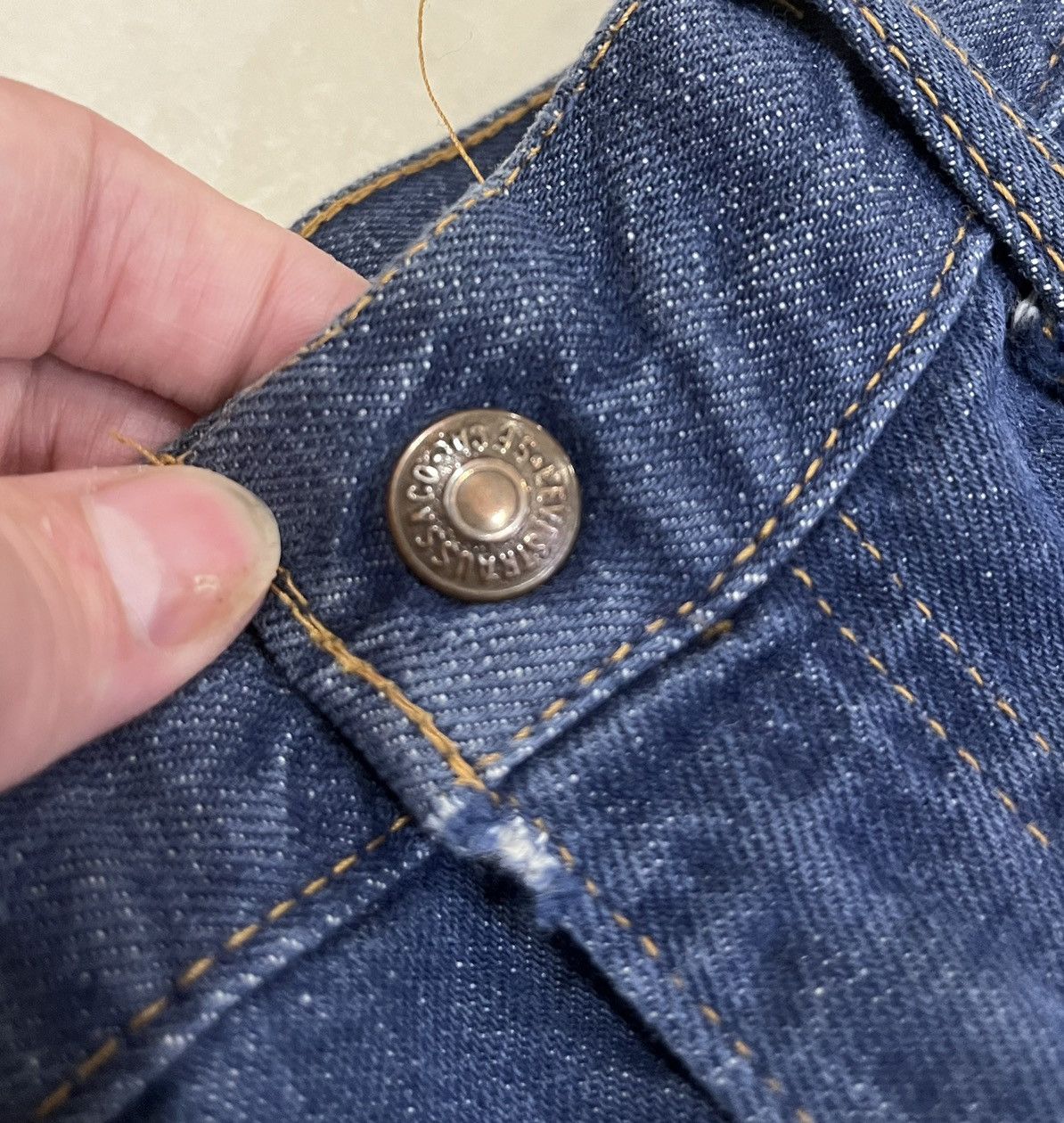 Levi's Vintage 70's Levis Orange Tab Scovill Gardlok Zipper Jeans Size US 28 / EU 44 - 8 Thumbnail