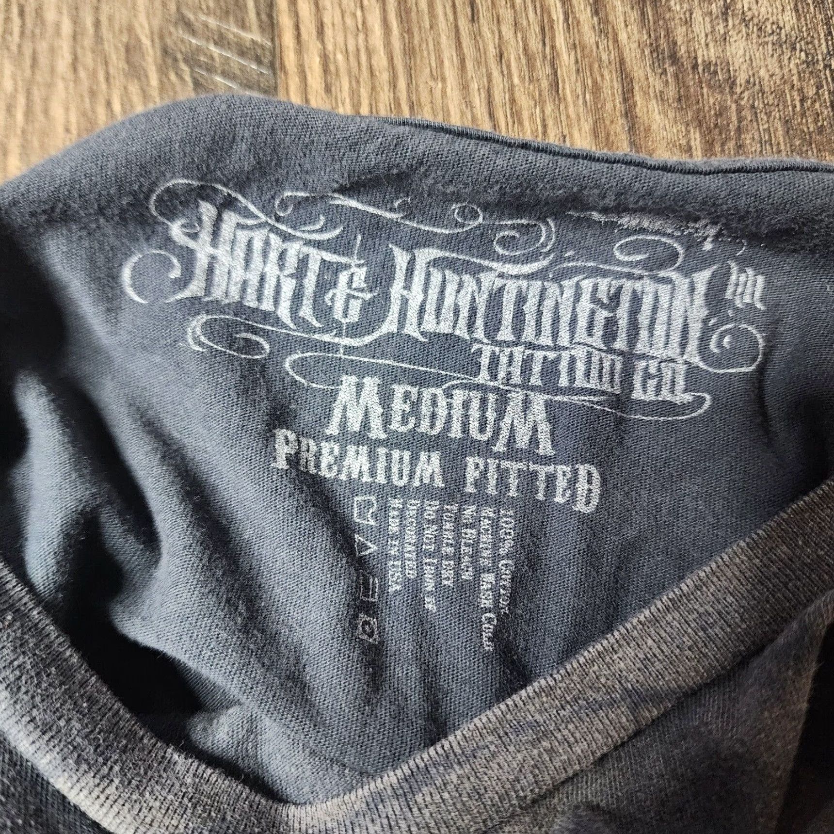 Affliction Vintage Hart & Huntington Y2K Mens M T-Shirt Gray 90s Cyber Goth Skater Streetwear Size US M / EU 48-50 / 2 - 5 Thumbnail