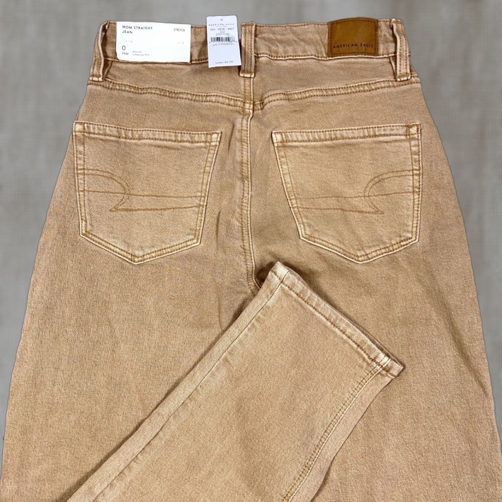 American Eagle Outfitters American Eagle Outfitters Jeans Women 0 Brown Mom 5-Pocket Denim Stretch Inseam 28in High Rise 80s 90s Retro Grunge Modern Vintage: No Size 25" / US 0 / IT 36 - 1 Thumbnail