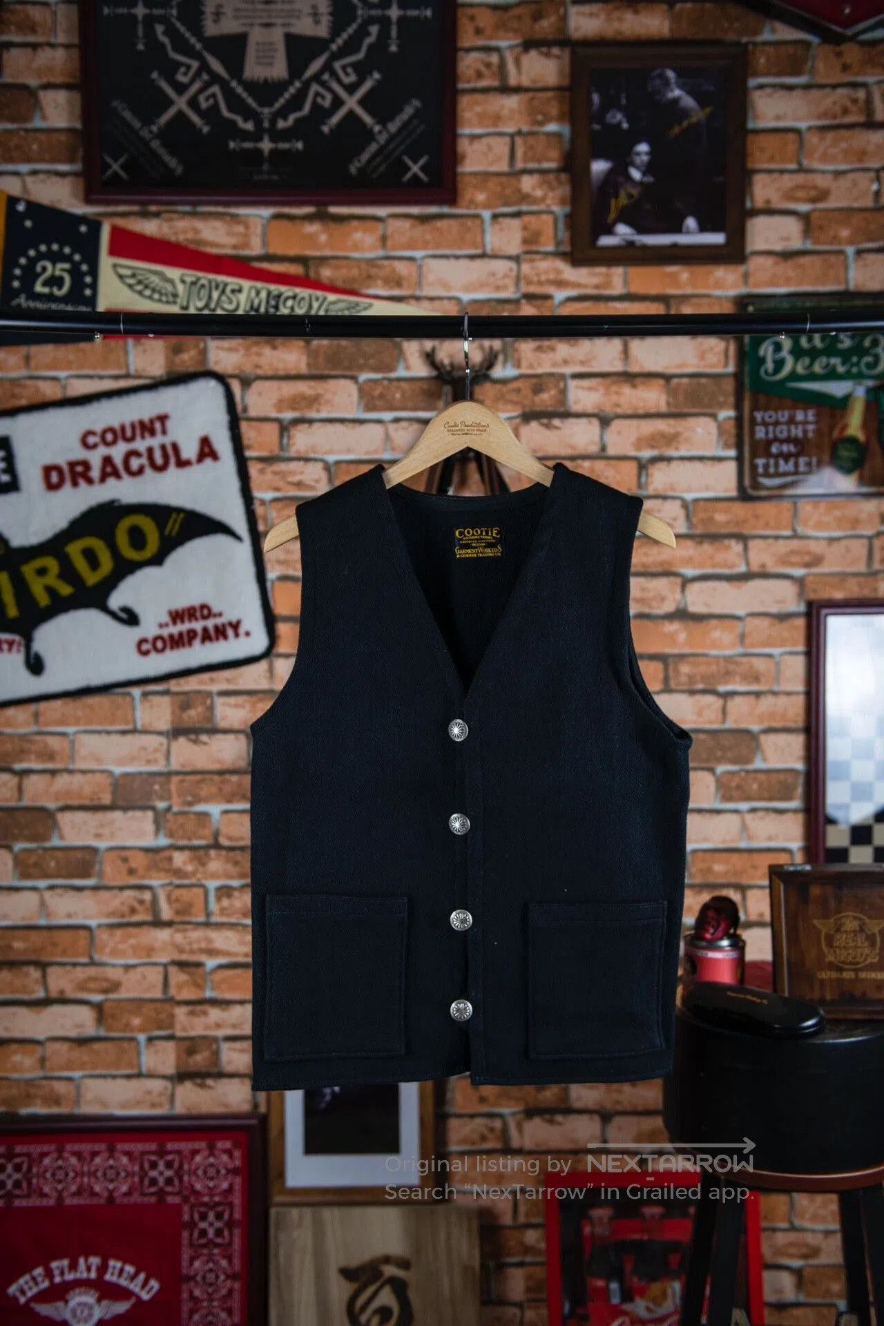 Japanese Brand Cootie Heavy Duty Vest in Black. Size US M / EU 48-50 / 2 - 1 Thumbnail