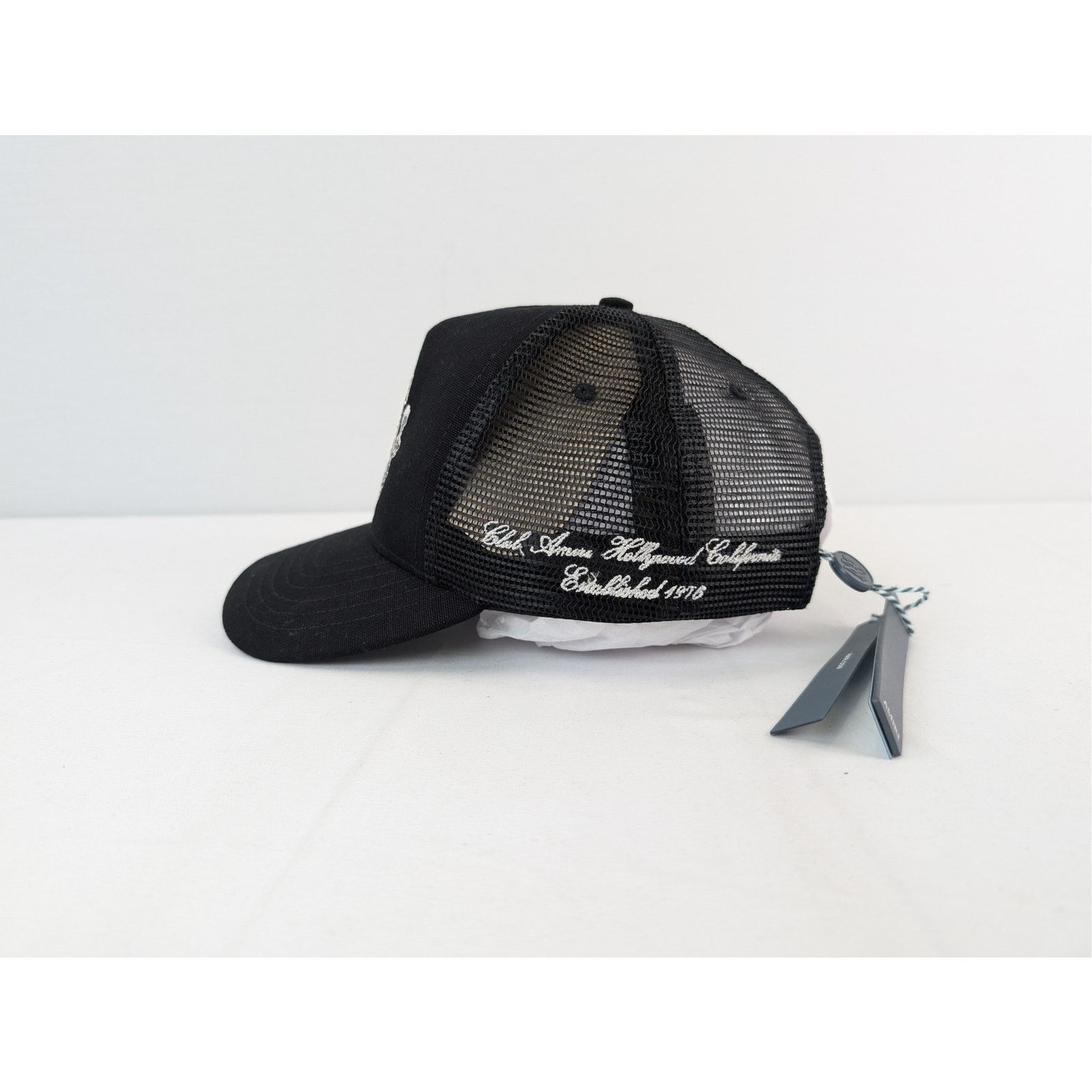 Amiri o1rshd1 Size: OS / MA Crest Trucker Hat / Cap in Black Size ONE SIZE - 3 Thumbnail