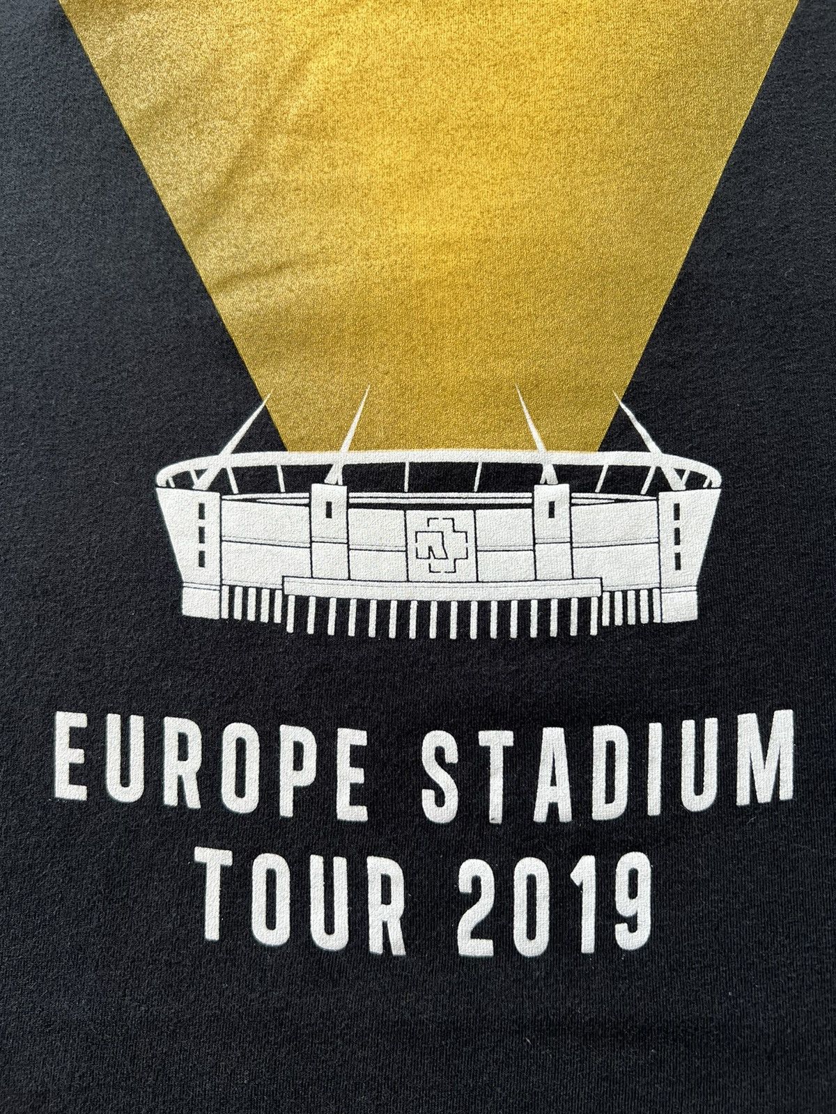 Band Tees Vintage 2019 Rammstein Tour Metal Band Black T-shirt Size US M / EU 48-50 / 2 - 6 Thumbnail