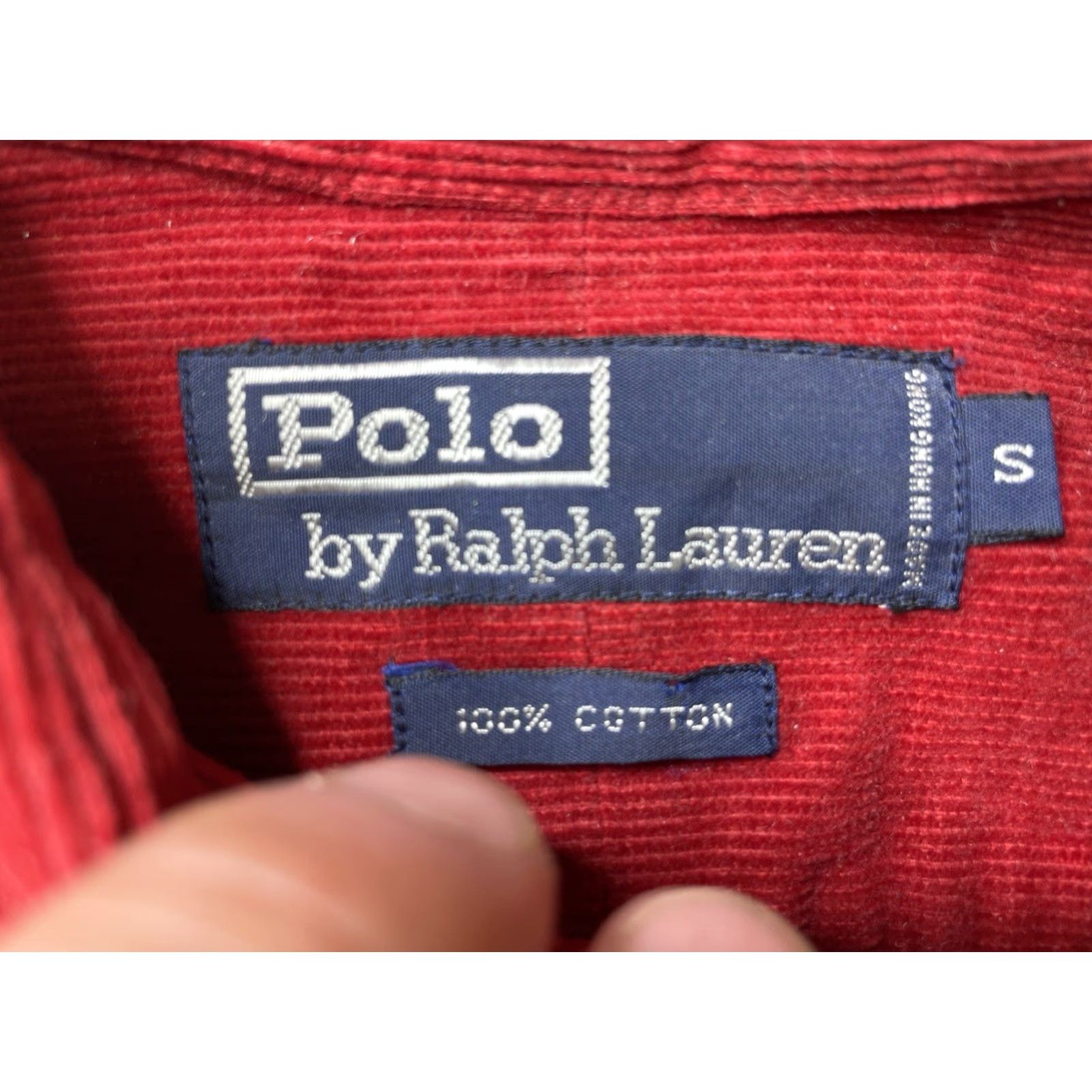 Polo Ralph Lauren Polo Ralph Lauren Shirt Mens Corduroy Vintage Button-Up Red Small Size US S / EU 44-46 / 1 - 3 Thumbnail