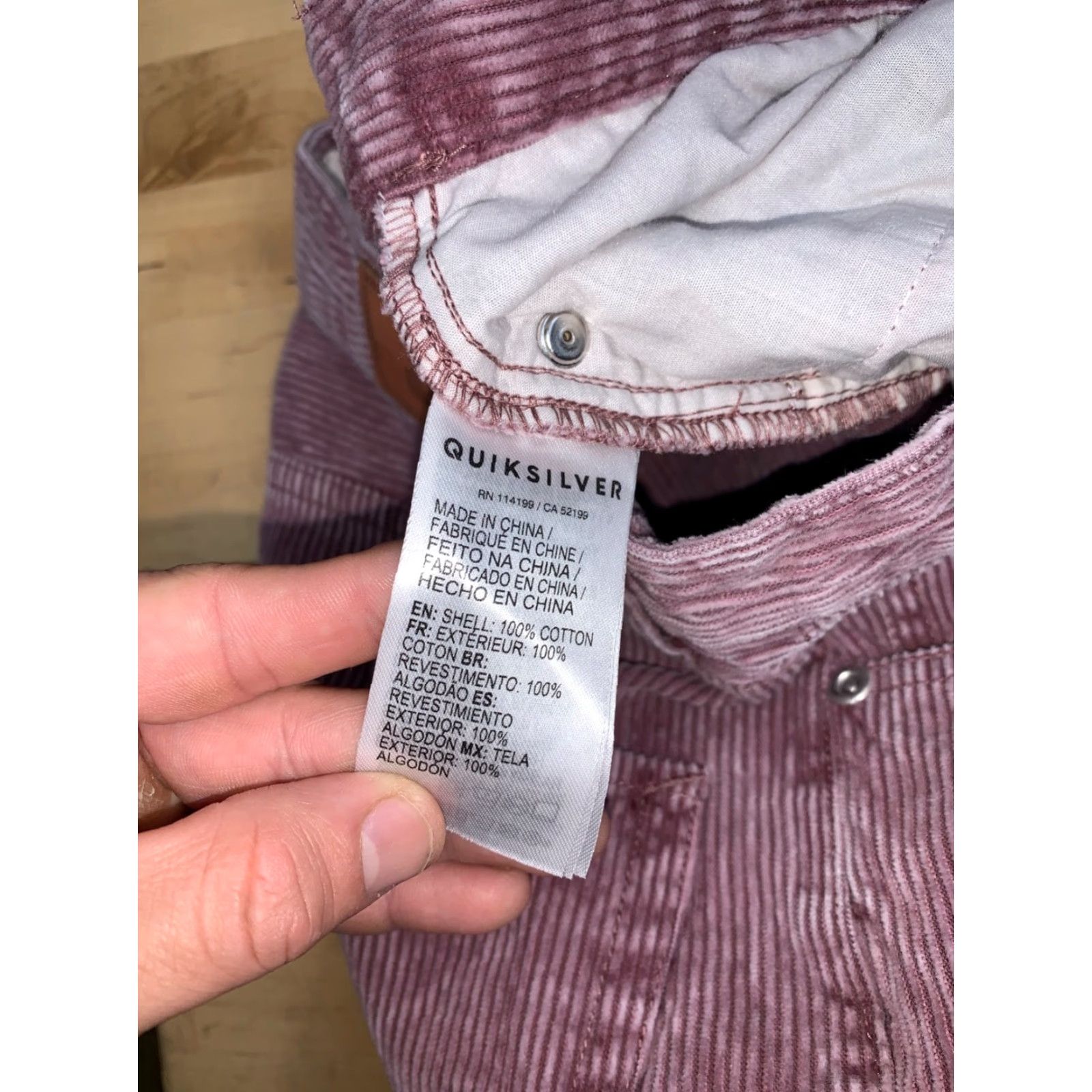 Billabong Billabong Corduroy Pants Womens 29 Red Faded Mum Fit Timeless Classic Chino Pockets Mango? Size 29" - 3 Thumbnail