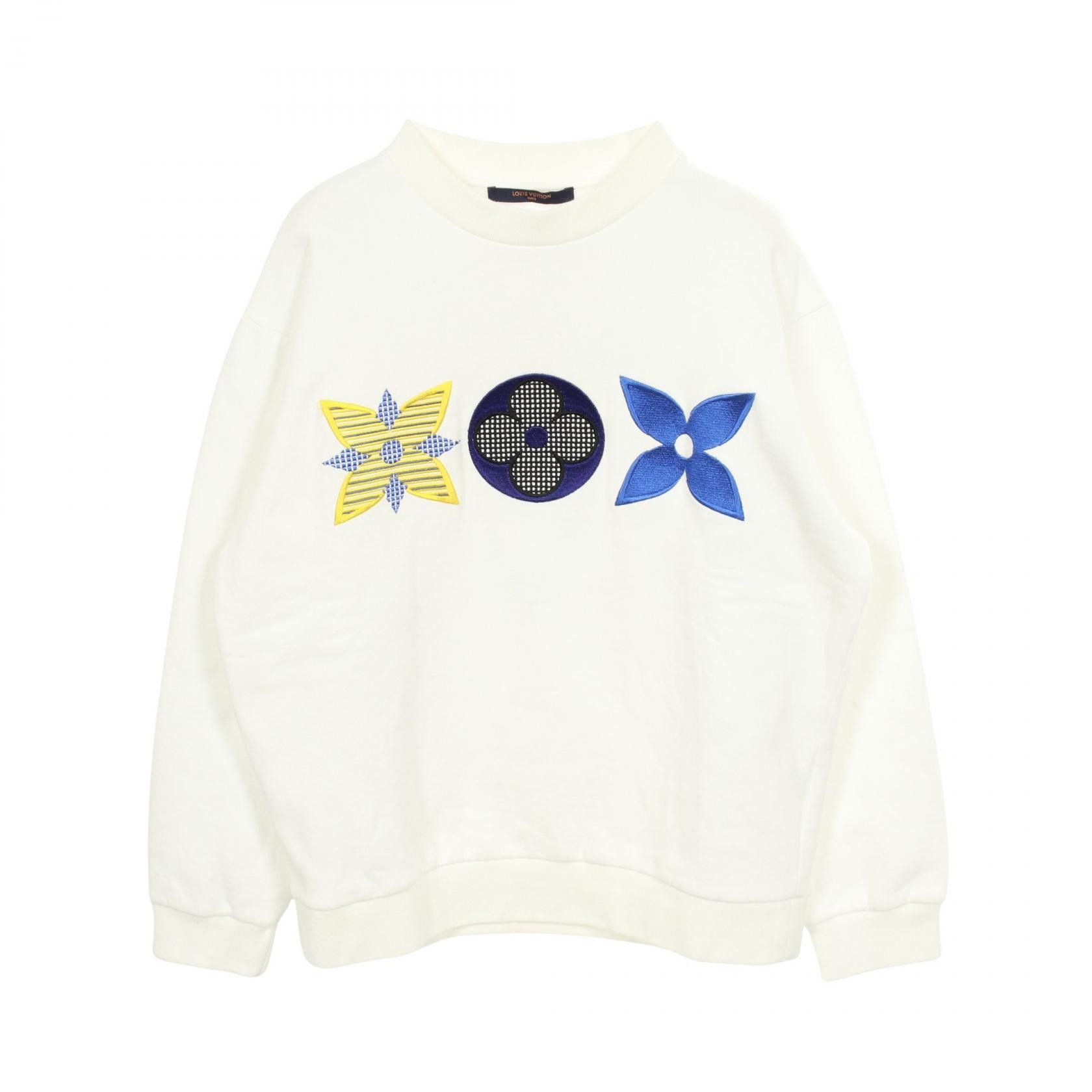 Louis Vuitton Louis Vuitton Louis Vuitton Monogram Flower Embroidery Cotton Sweatshirt Textile Sweatshirts & Hoodies DUTY FREE for USA Size ONE SIZE - 1 Thumbnail