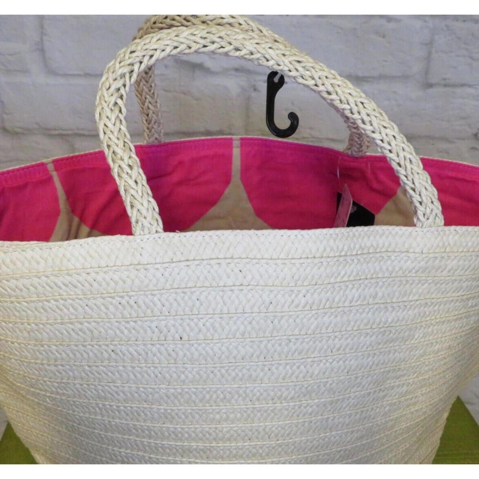 Other Marimekko Uniqlo Tote Bag Natural Pink Dots NWT Size ONE SIZE - 2 Thumbnail