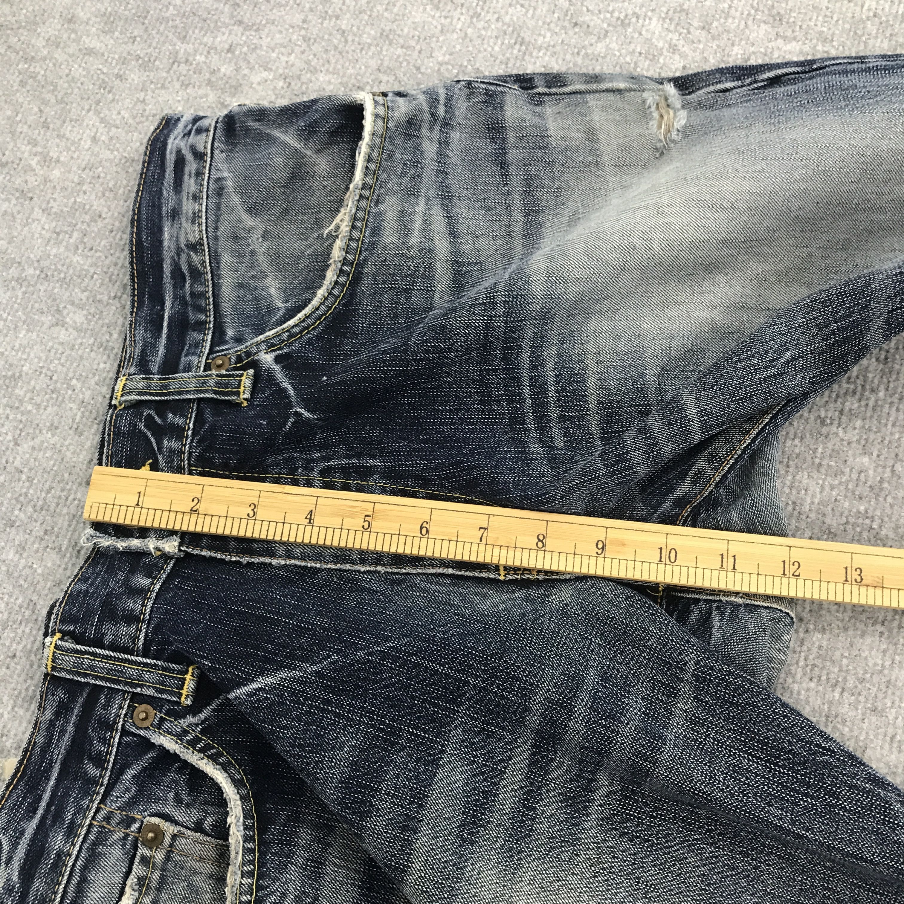 Edwin Rare Edwin Denim Faded distressed Jeans pants Size US 34 / EU 50 - 8 Thumbnail