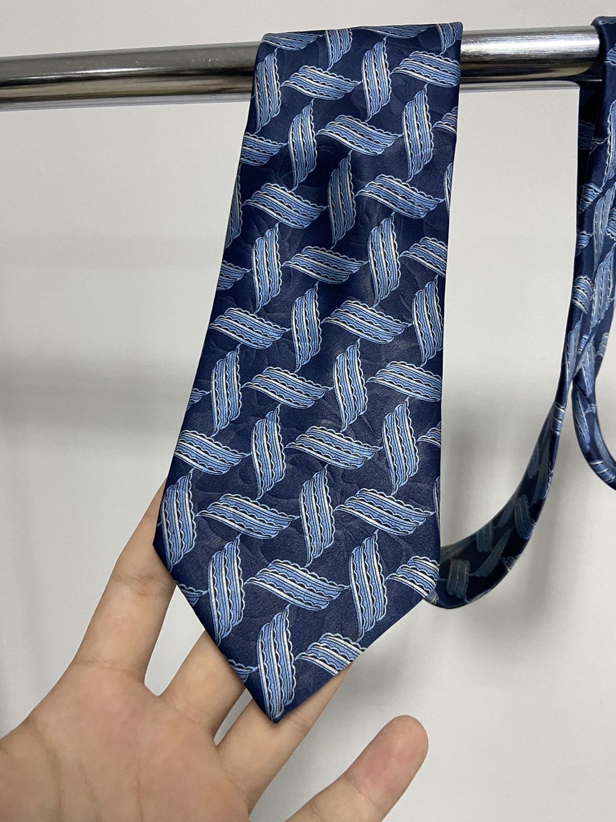 Lanvin × Vintage Lanvin Paris Tie Vintage Luxury Made in France patterns Size ONE SIZE - 2 Thumbnail