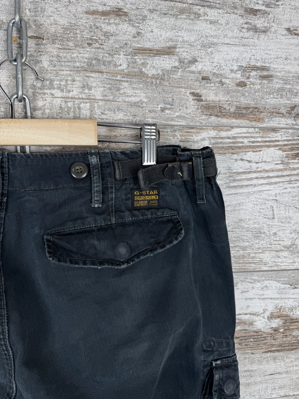 G-Star × Vintage Mens Vintage Distressed G Star Raw cargo pants jeans denim Size US 36 / EU 52 - 17 Thumbnail