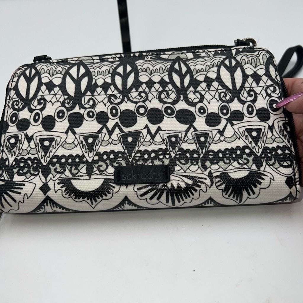 Other Sakroots Black and White Ikat Print Long Zip Wallet/Wristlet Size ONE SIZE - 11 Thumbnail