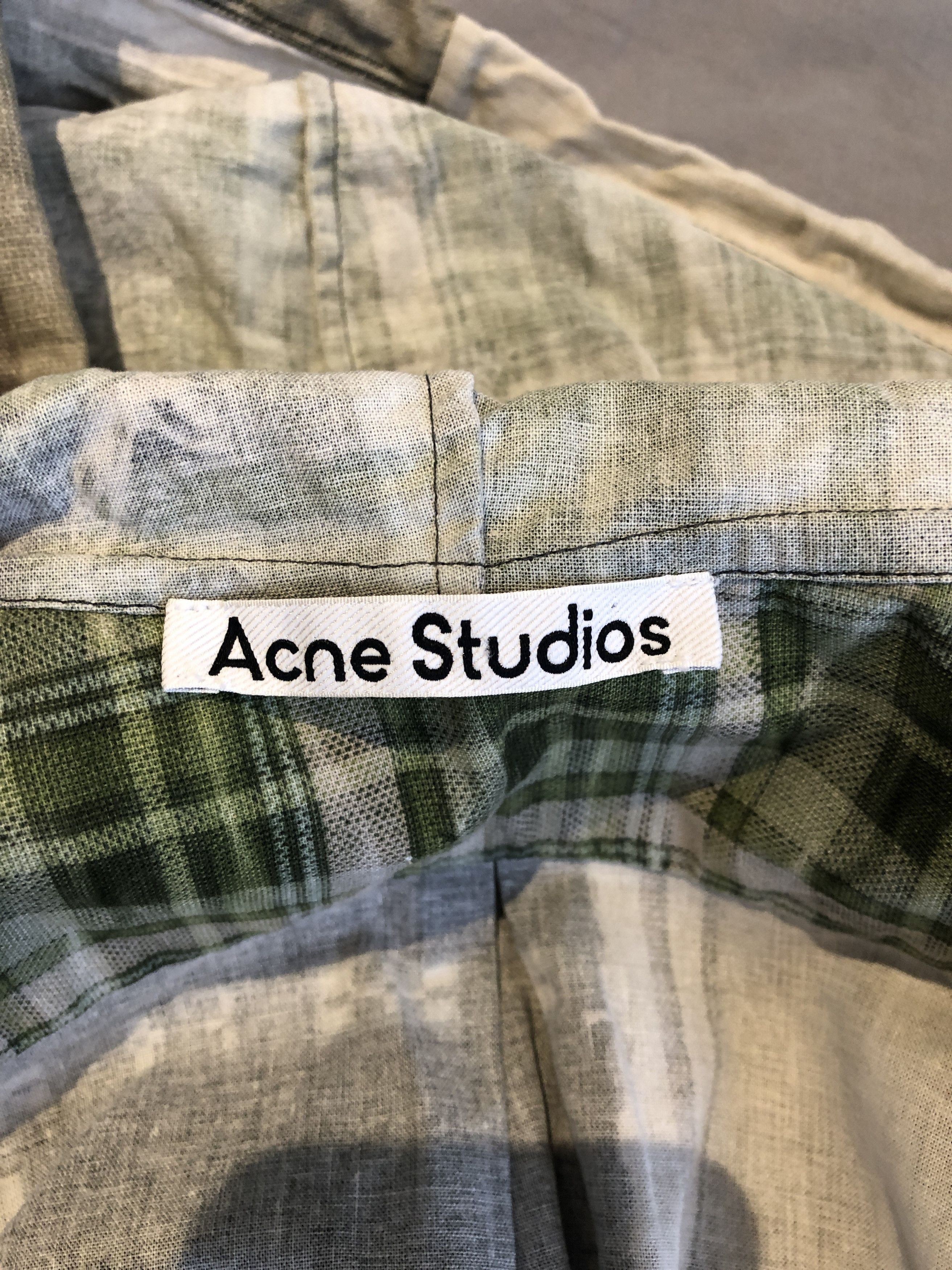 Acne Studios NWOT $500 - 46/S - Green Print Hooded Vest - Trompe L'oeil Size US S / EU 44-46 / 1 - 14 Thumbnail