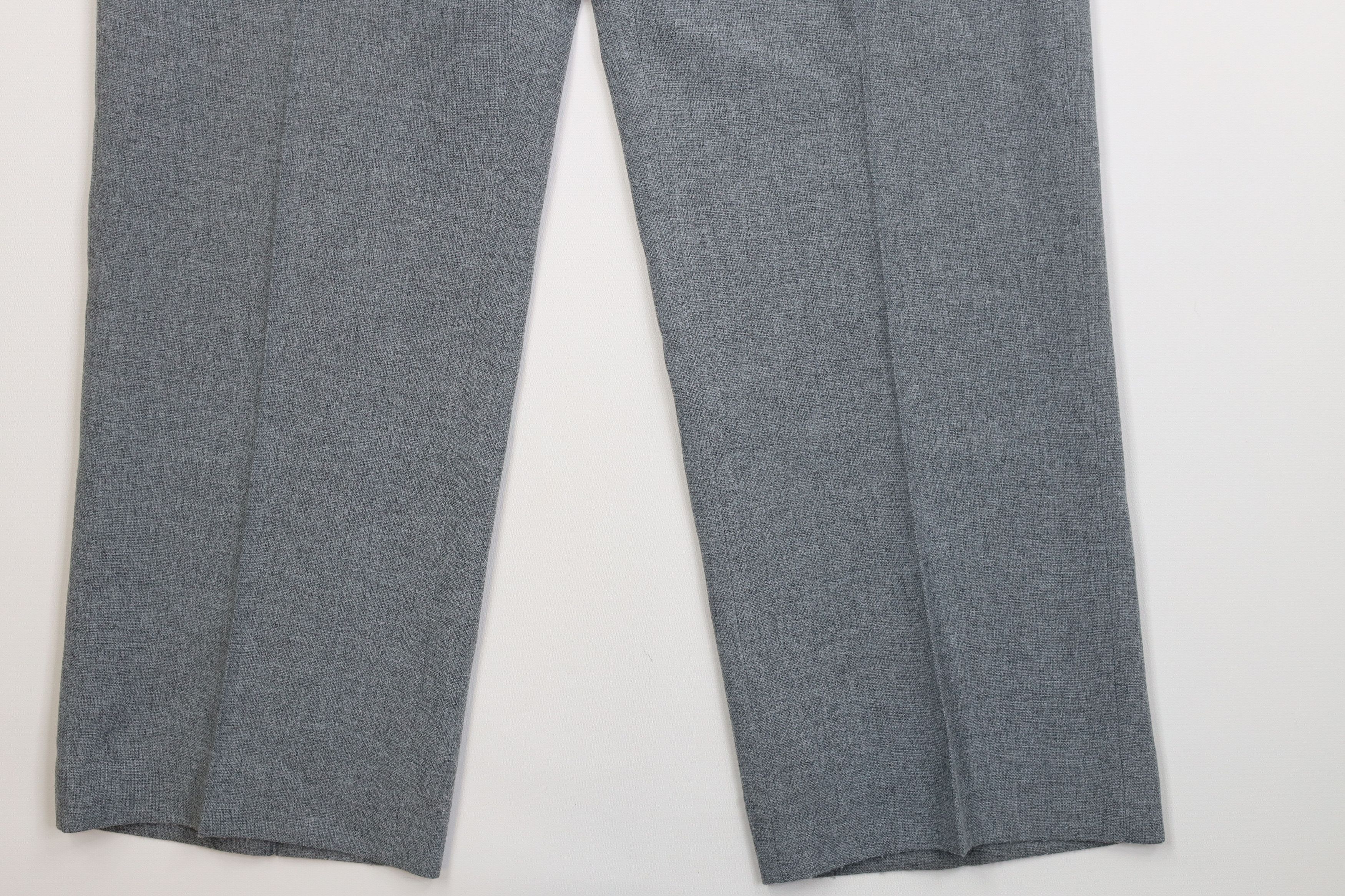 Levi's Vintage 70s Levis Wide Leg Chino Pants Trousers Gray USA Size US 36 / EU 52 - 5 Thumbnail