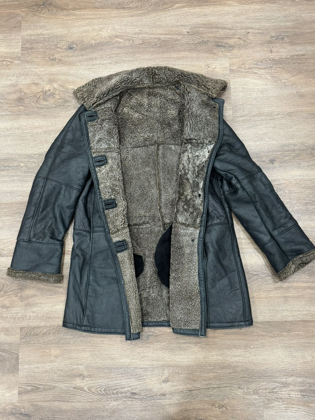 Genuine Leather Vintage Acton Shearling Coat Made in Canada Sheepskin Hooded Size US M / EU 48-50 / 2 - 2 Thumbnail