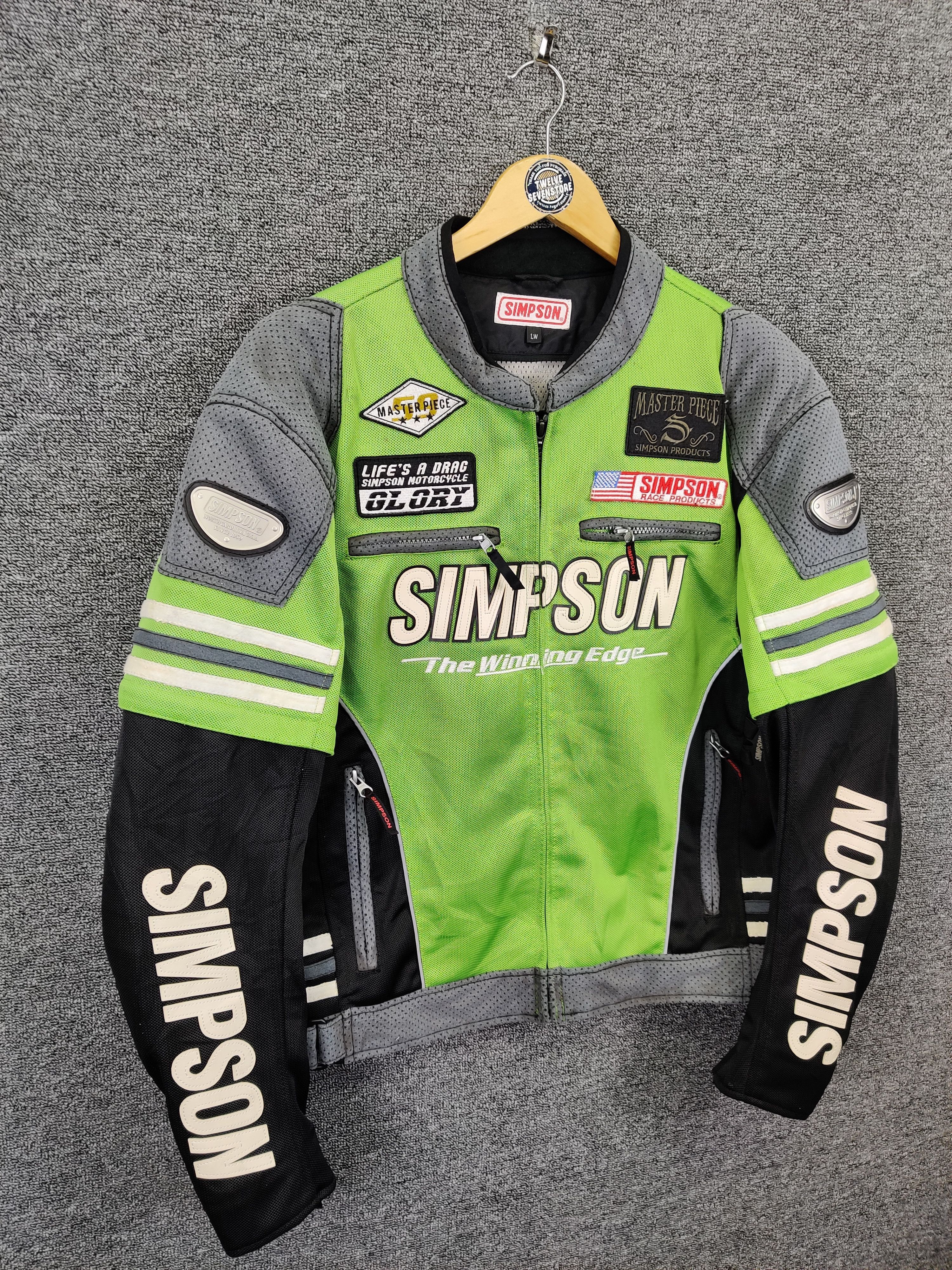 Vintage Vintage Simpson Racing Motorcycle Jacket Size US M / EU 48-50 / 2 - 7 Thumbnail