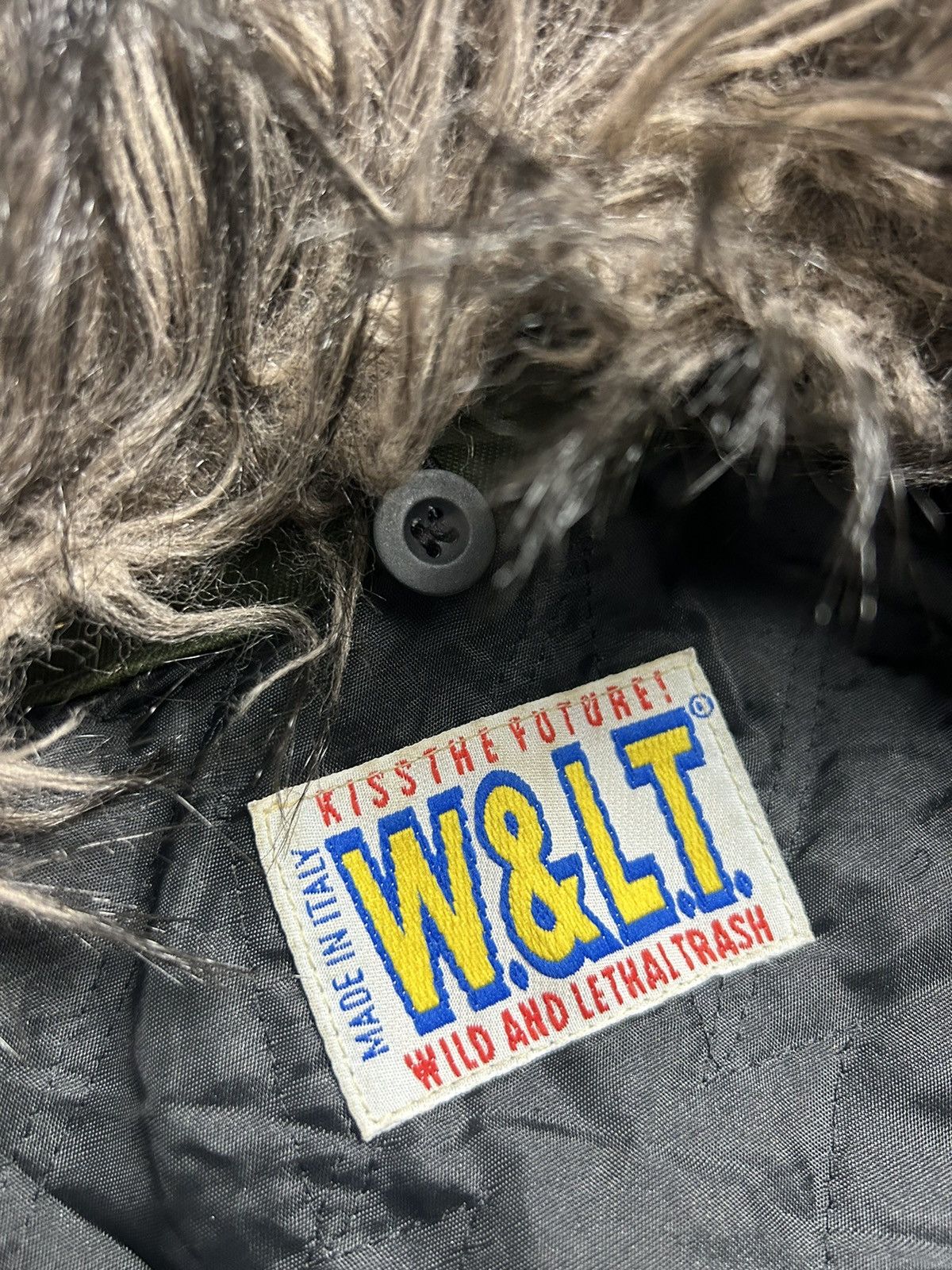 W&LT VTG 99’ Wild&Lethal Trash Army Fur Jacket Size US M / EU 48-50 / 2 - 4 Thumbnail