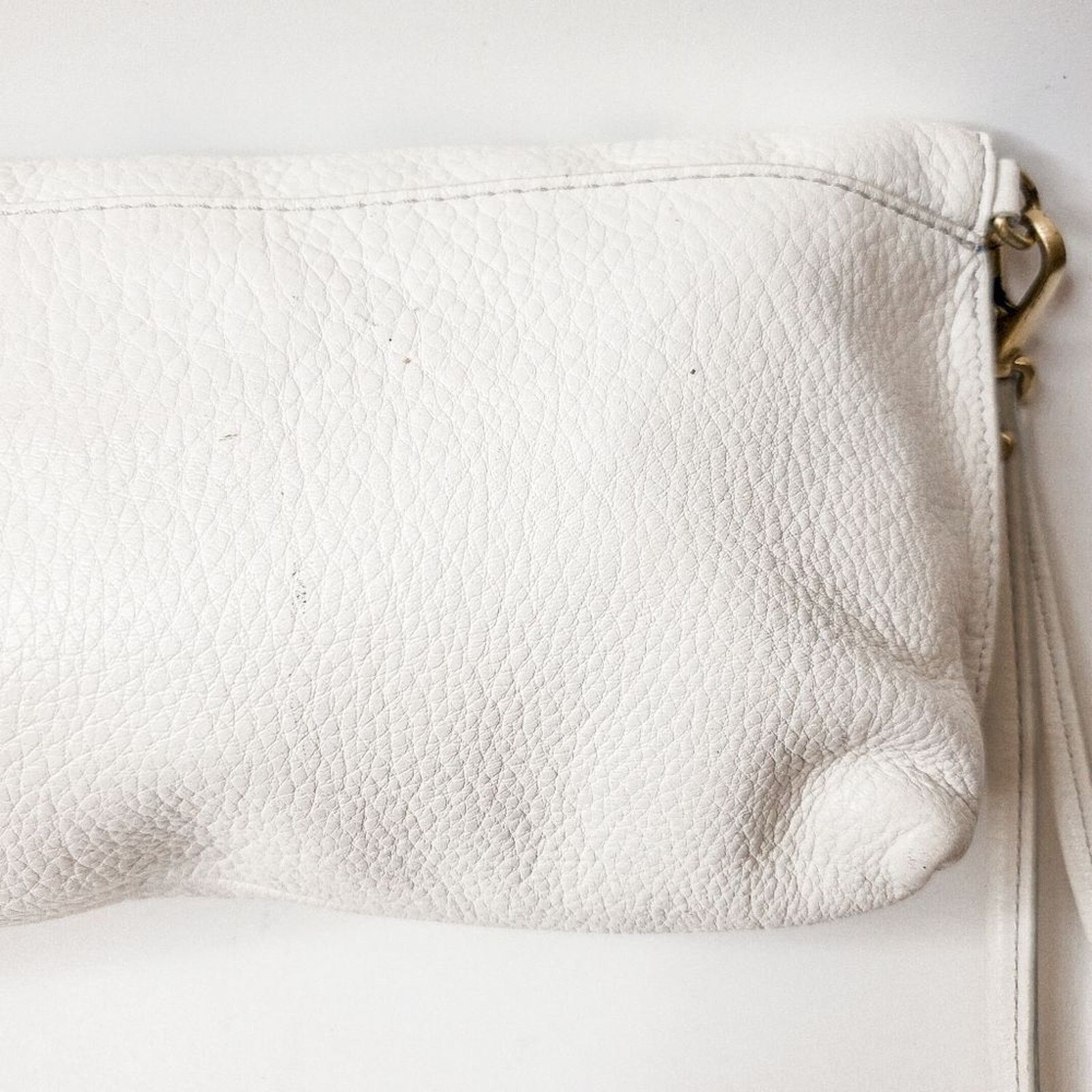 Fossil RARE Fossil White Beaded Preston Foldover Wristlet Pouch Size ONE SIZE - 7 Thumbnail