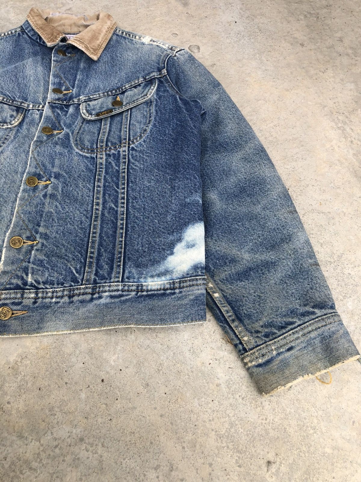 Lee Vintage 70s Lee Storm Rider Blanked Lined Denim Jacket Size US M / EU 48-50 / 2 - 8 Thumbnail