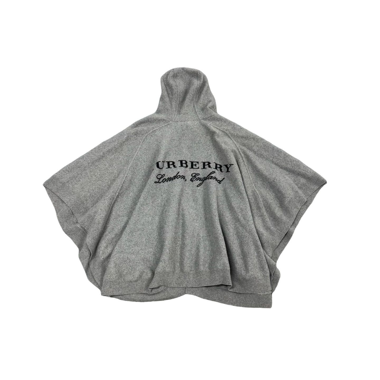 Burberry Burberry Logo Wool Cashmere Hooded Poncho OS Size US M / EU 48-50 / 2 - 1 Thumbnail