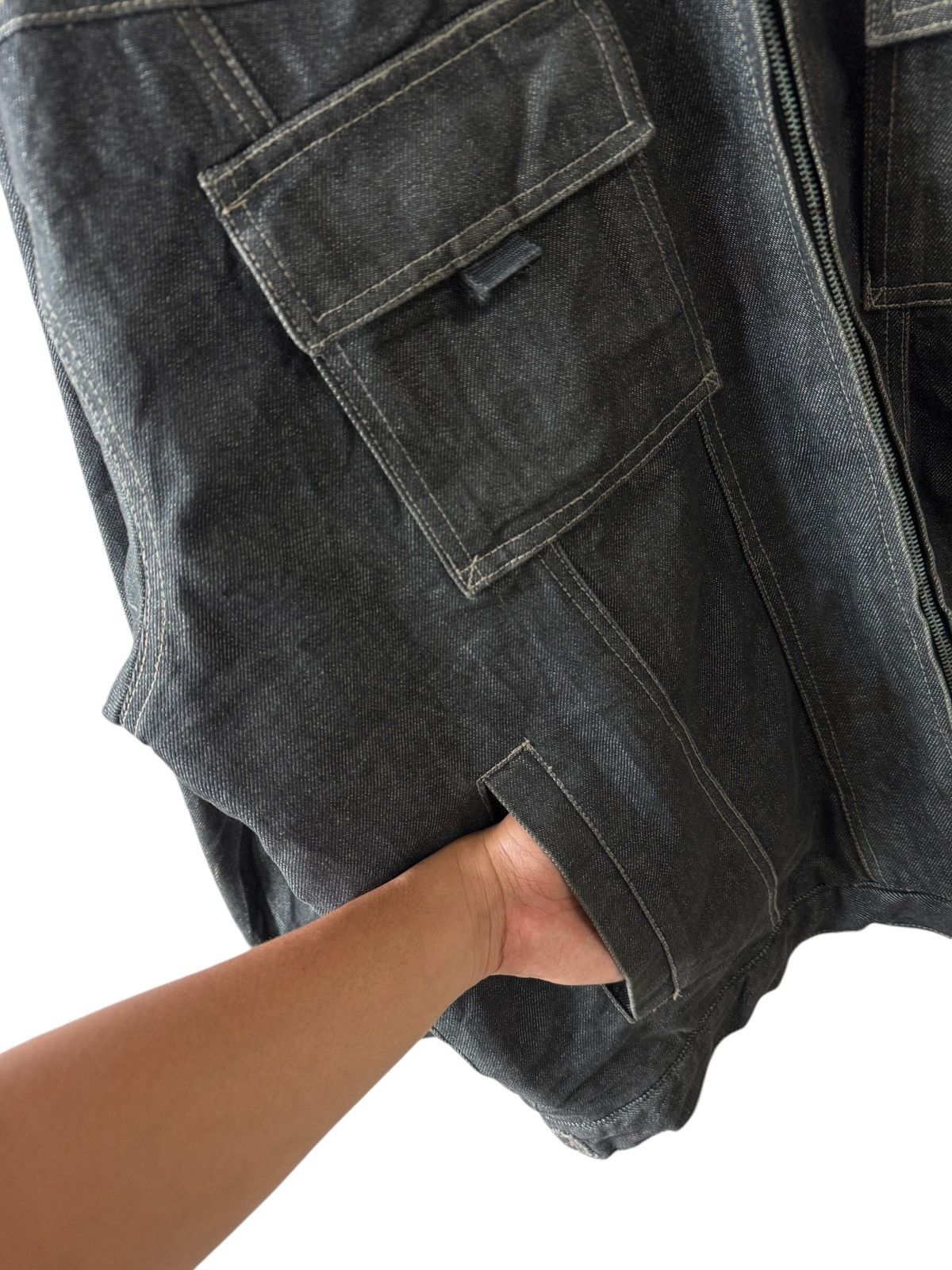 If Six Was Nine Vintage Barcode Jeans Denim Jacket Sherpa Size US XXL / EU 58 / 5 - 3 Thumbnail