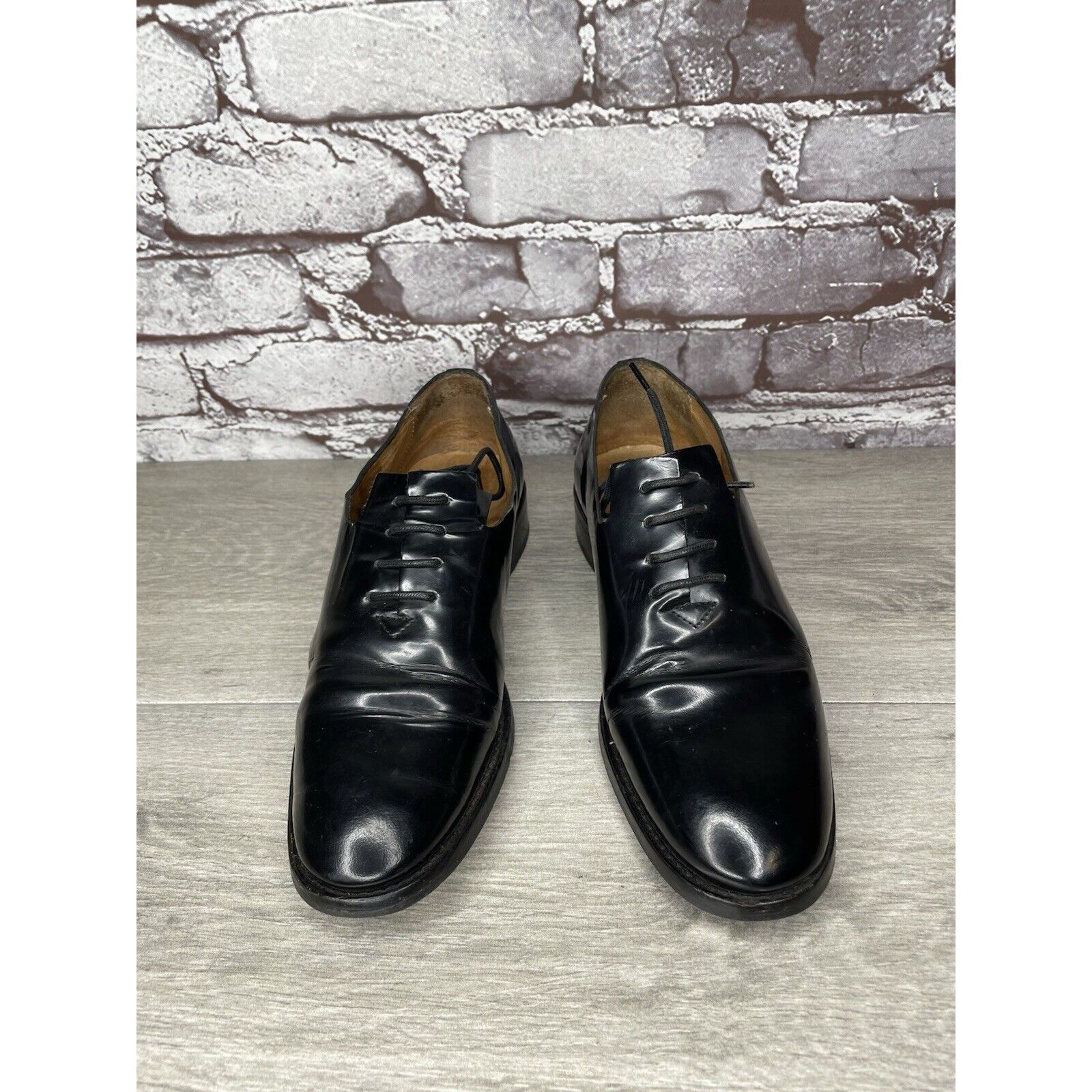Other Filipe Sousa Black Patent Leather Oxfords Lace Up Shoes Wome Size US 7.5 / IT 37.5 - 12 Thumbnail
