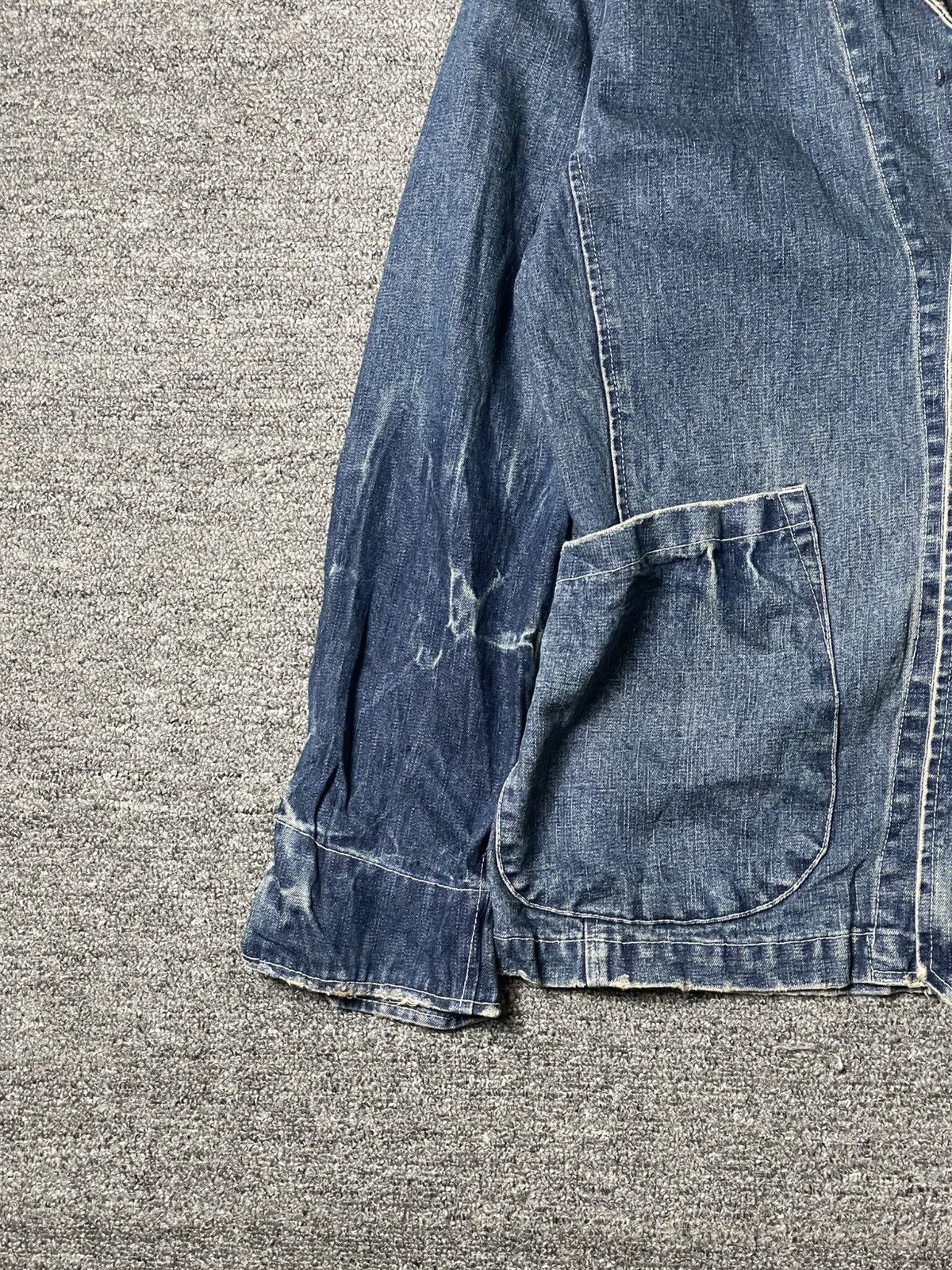 Japanese Brand SLOW WEAR Multi pocket Denim Jacket (95) Size US M / EU 48-50 / 2 - 2 Thumbnail