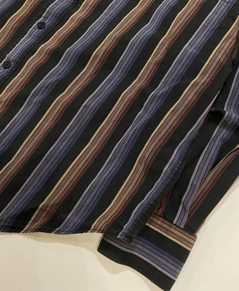 Vintage × Yves Saint Laurent Yves Saint Laurent Vintage Shirt YSL shirt y2k striped L Size US L / EU 52-54 / 3 - 2 Thumbnail
