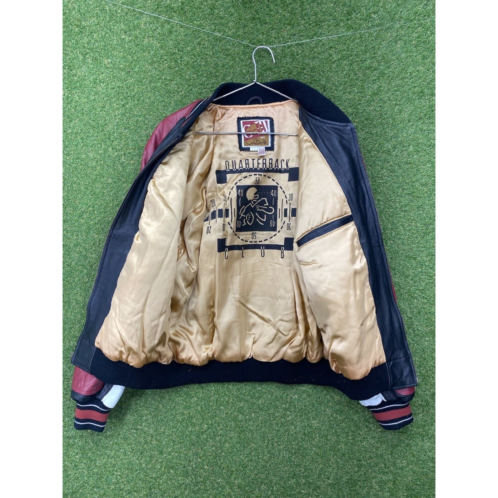 G-III VINTAGE San Francisco 49ers Leather Jacket Mens Large L Bomber NFL Football GIII Size US L / EU 52-54 / 3 - 3 Thumbnail