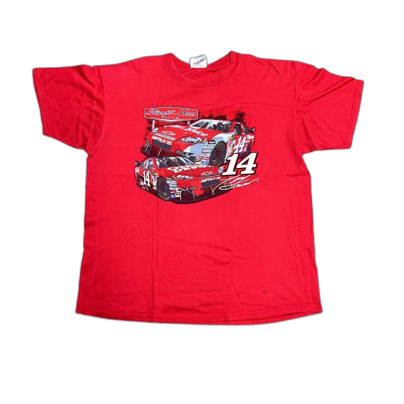Chase Authentics Y2K NASCAR Tony Stewart Chase Authetics XL Shirt Red Size US XL / EU 56 / 4 - 3 Thumbnail