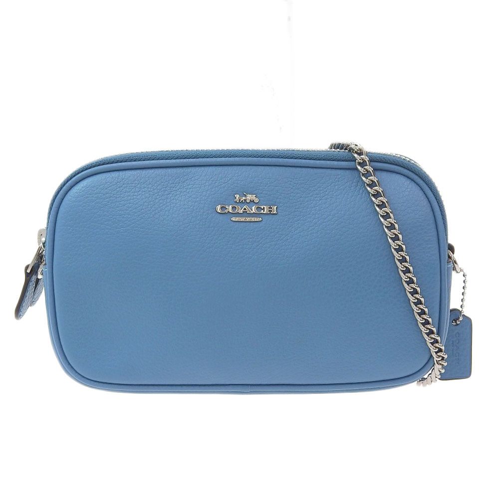 Coach Coach Leather Shoulder Bag F72490 Leather Crossbody Bag F72490 in Blue, Women's