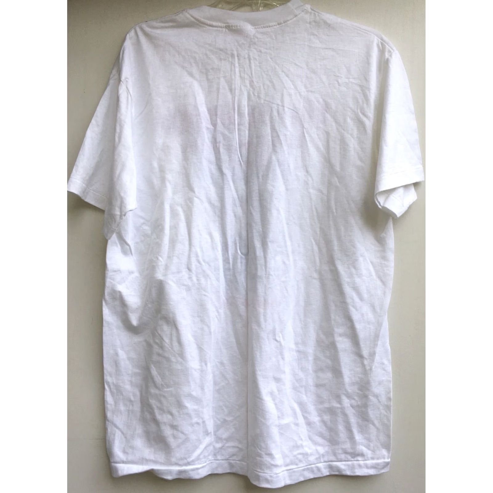 Hanes Vintage Hanes T Shirt 90s 1990s Short Sleeve Graphic Tee Men Size L White 100% Cotton Hanes ULTRAWEIGHT 42-44 Stefansdom Wien Sept 25 1991 Size US L / EU 52-54 / 3 - 4 Thumbnail