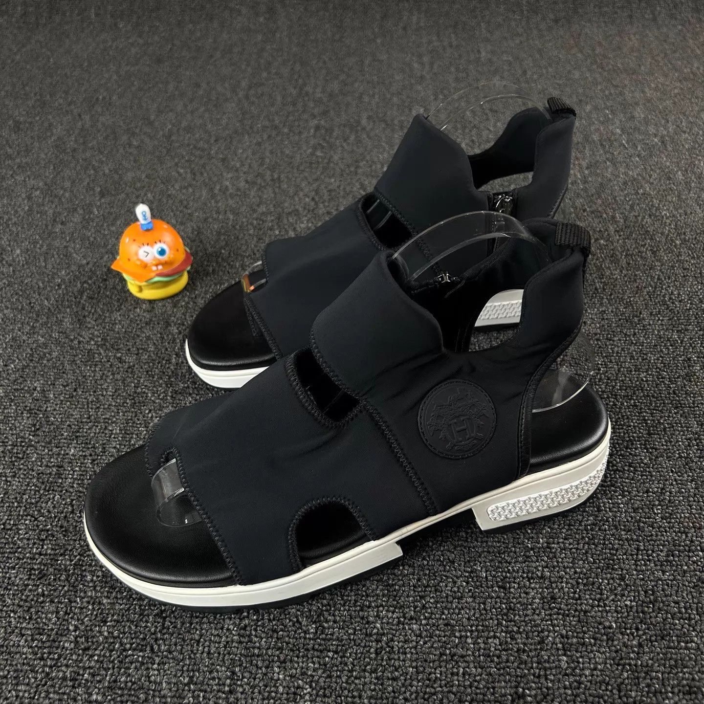 Hermes Hermes Black Sandals Size 41.5 (Gently Used, Minimal Logo) Size US 8.5 / EU 41-42 - 1 Thumbnail