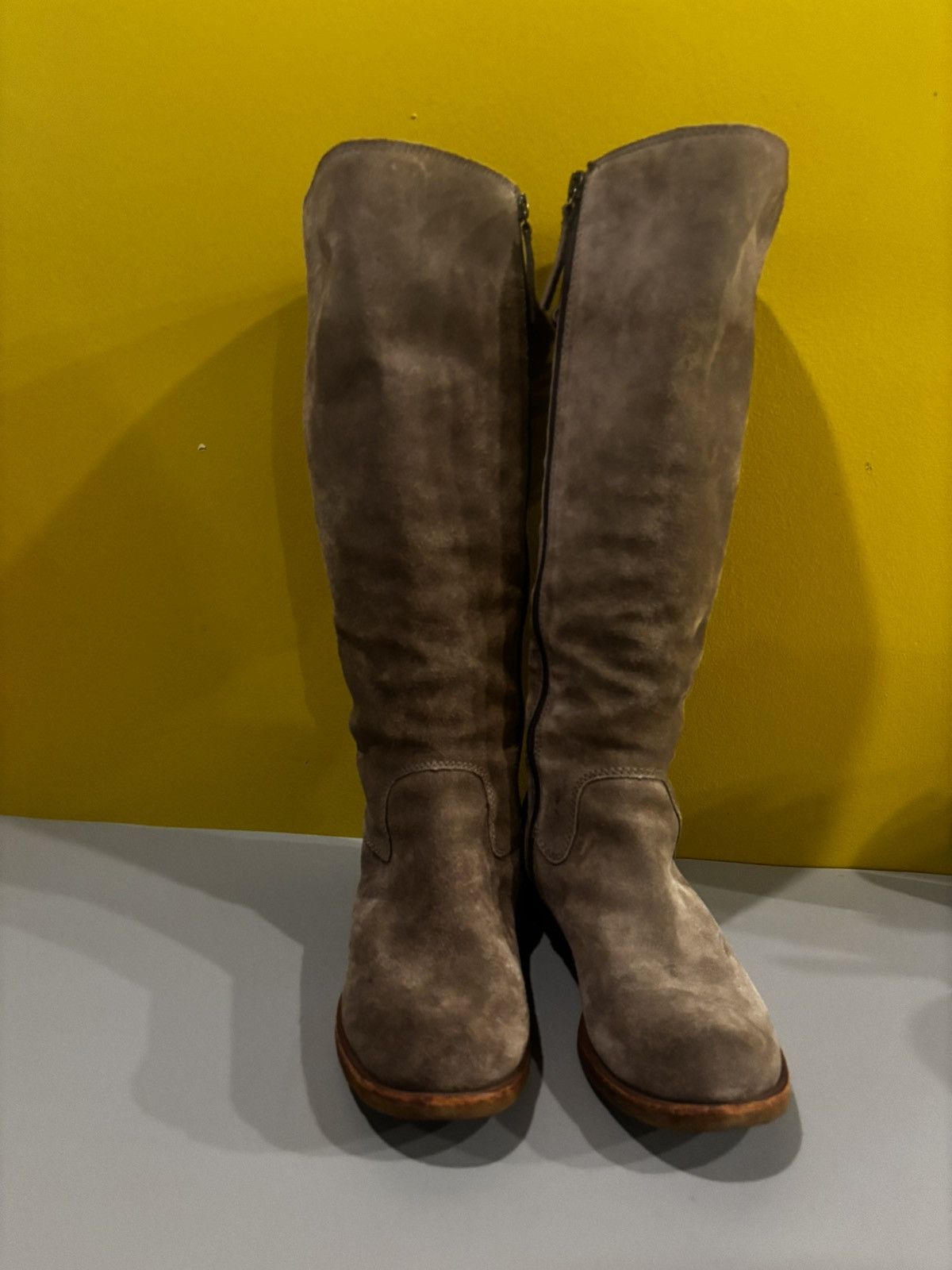 AQUA Gray suede boots1811 Size US 7.5 / IT 37.5 - 1 Thumbnail