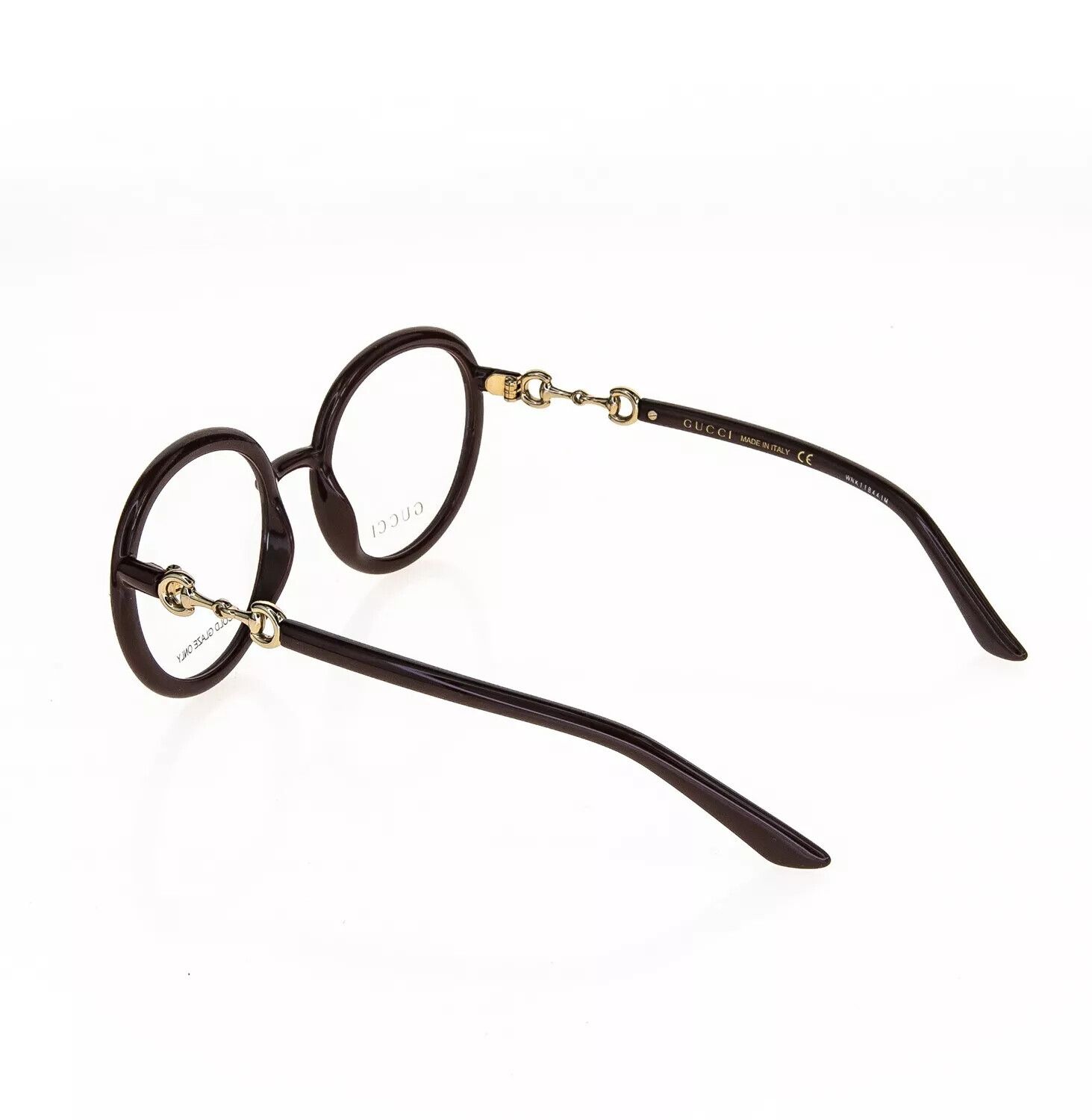 Gucci GUCCI Horsebit 0891 Brown Round Retro Eyeglasses GG0891O 002 Size ONE SIZE - 6 Thumbnail