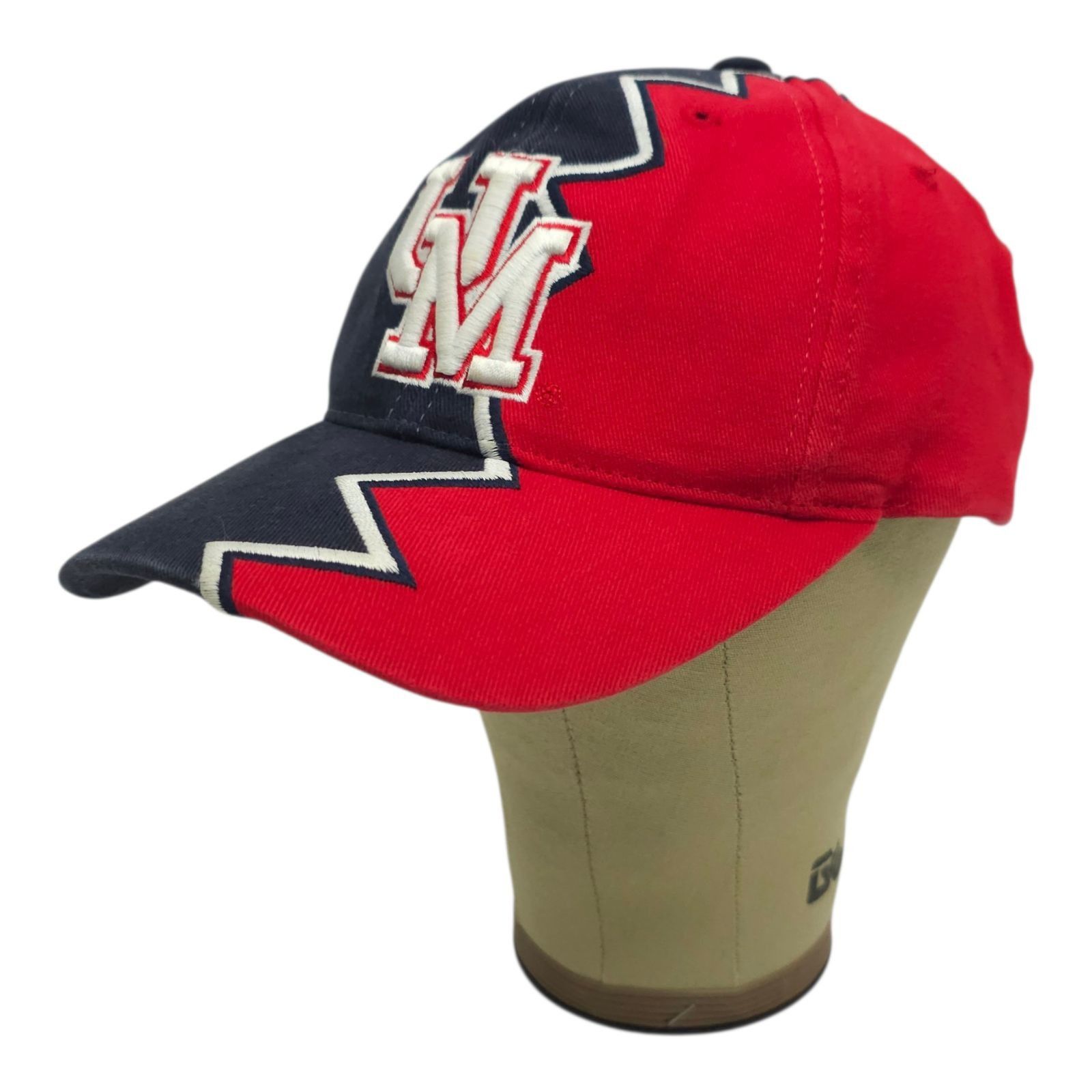 Starter Starter Ole Miss Rebels Hat Split Zig Zag OSFM Cap Y2K Shark Size ONE SIZE - 3 Thumbnail