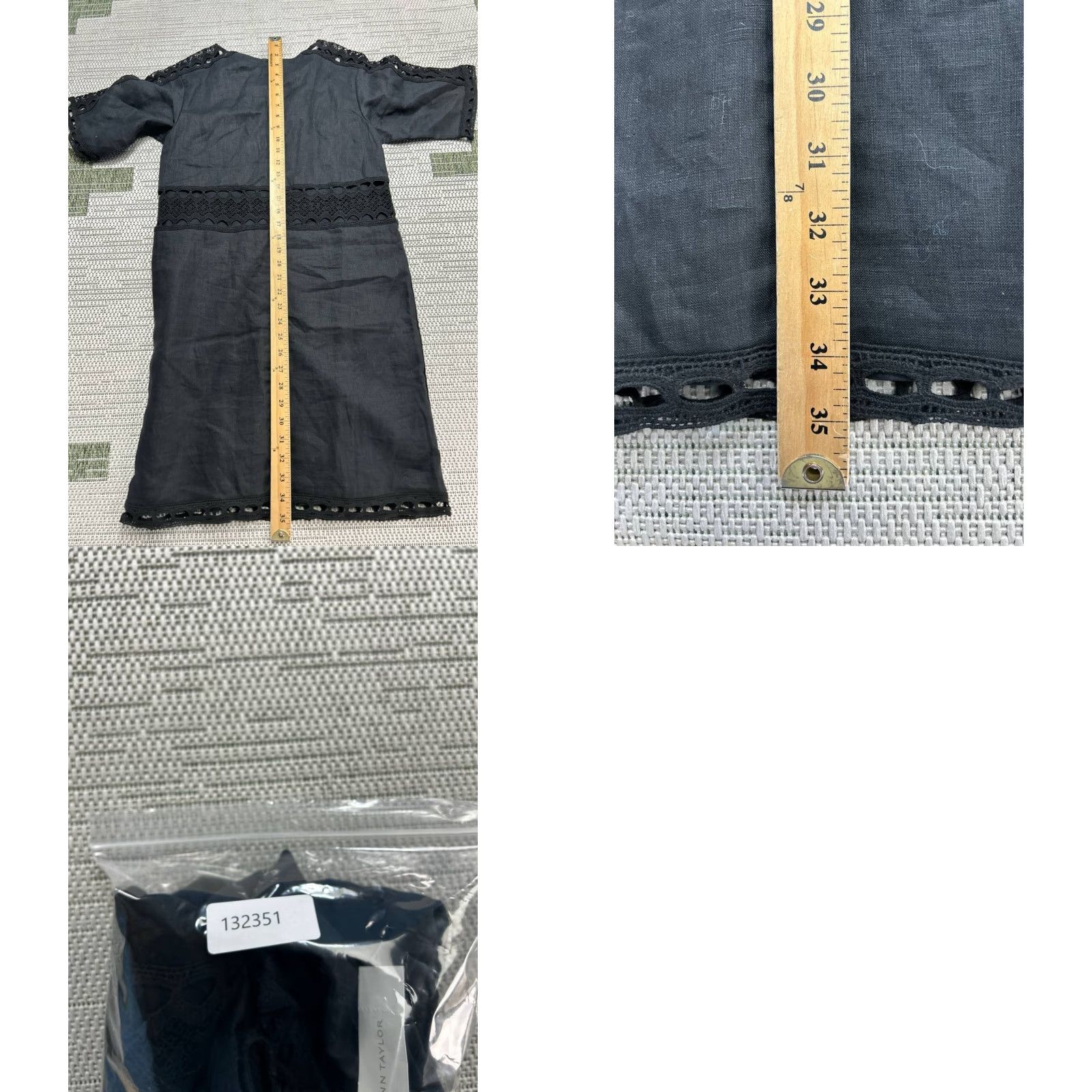 Ann Taylor Ann Taylor Dress Womens Xs Black Lace Blouson New Size XS / US 0-2 / IT 36-38 - 8 Thumbnail