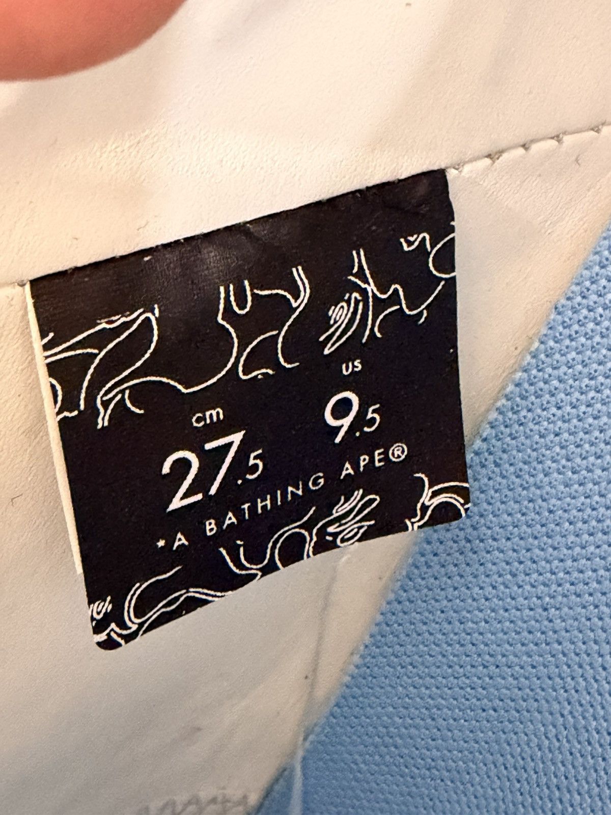 Bape Bapesta Lows Light Blue Size US 9.5 / EU 42-43 - 8 Thumbnail