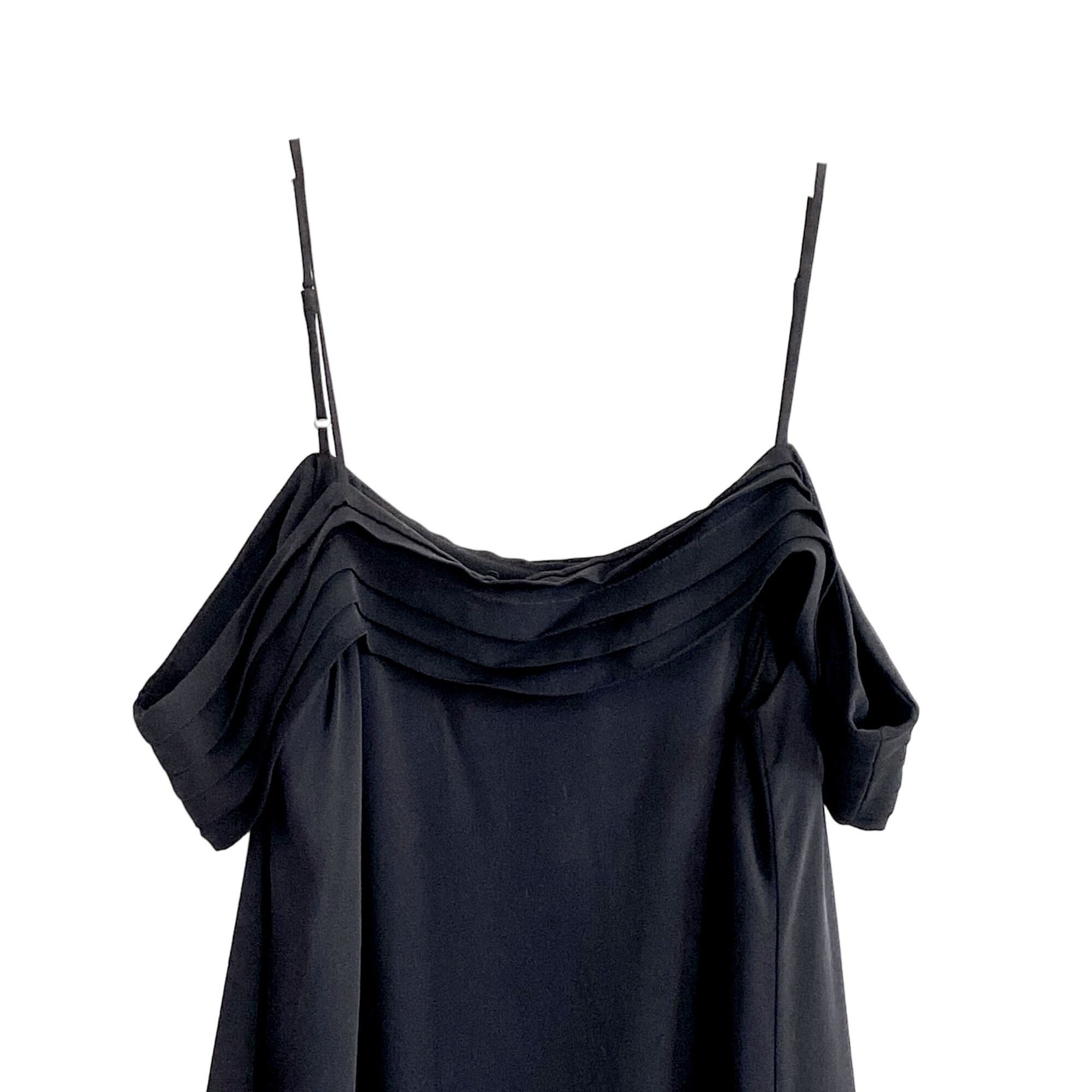 T by Alexander Wang T BY ALEXANDER WANG Black Silk Pleated Midi Dress, Size 4 Size S / US 4 / IT 40 - 4 Thumbnail