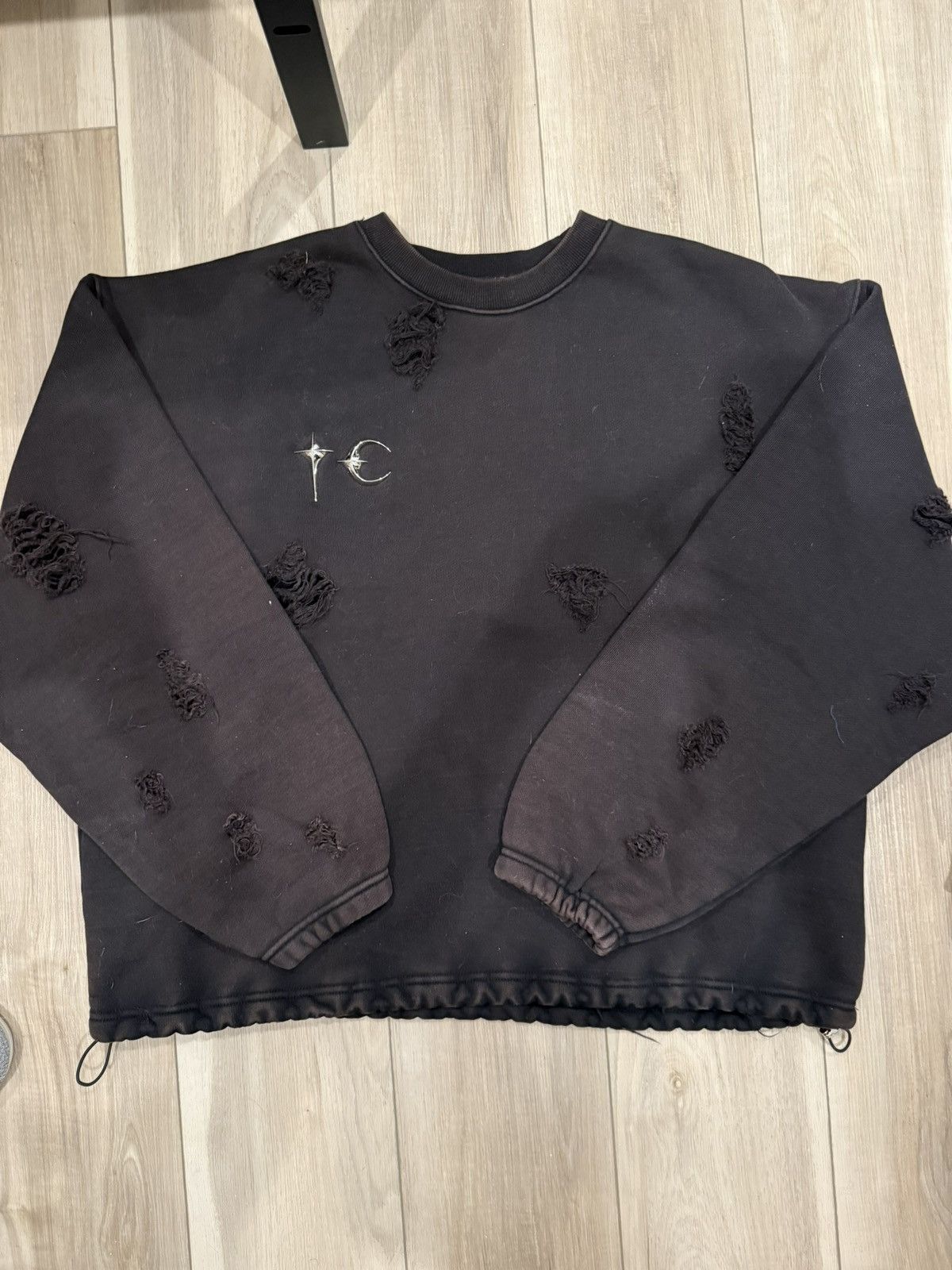 Thug Club War Victim Distressed Sweatshirt