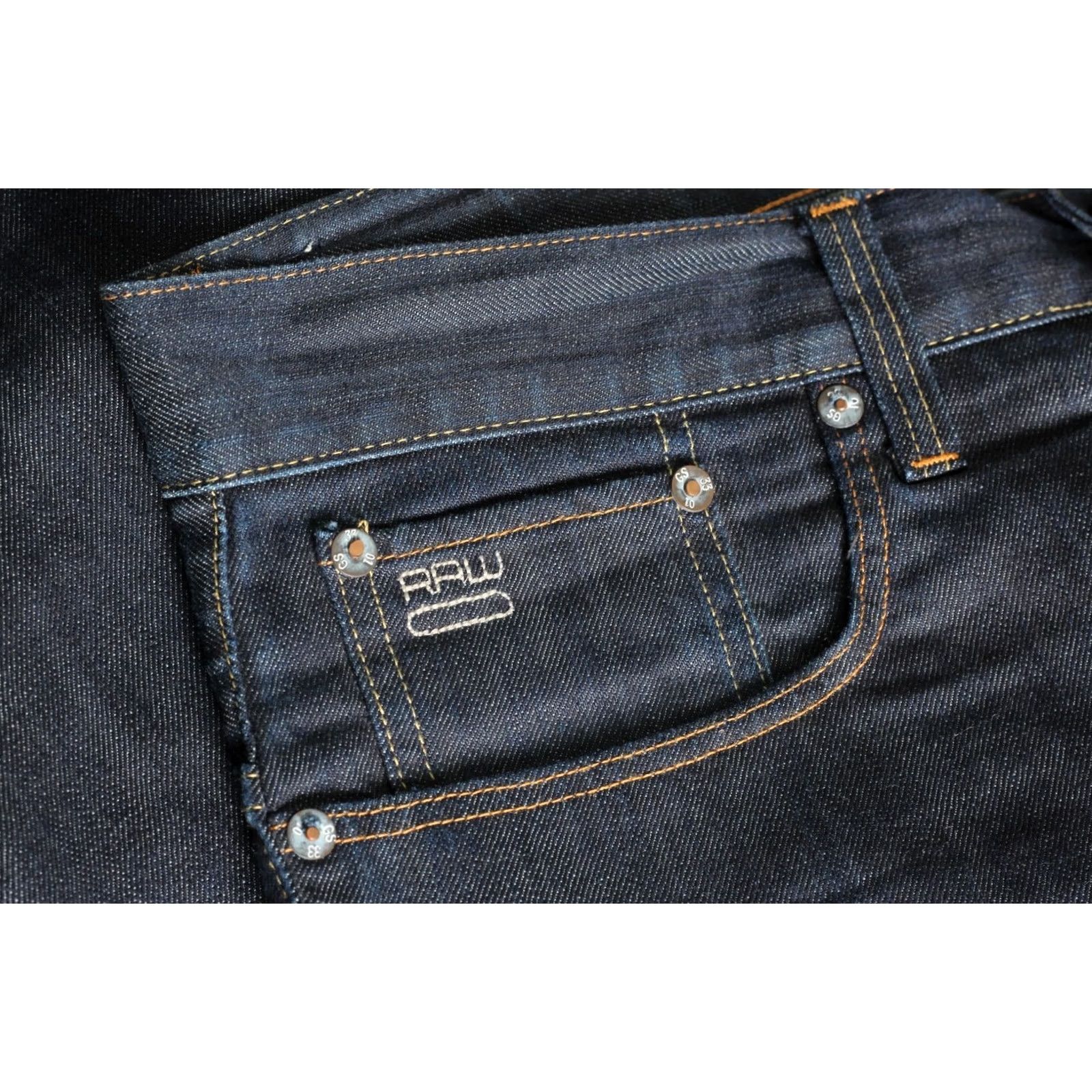 G-Star G-Star 3301 STRAIGHT Jeans Men W36 L32 DZ6209 Blue Denim 5-Pocket Regular Rise Mid Vintage No Size US 36 / EU 52 - 5 Thumbnail