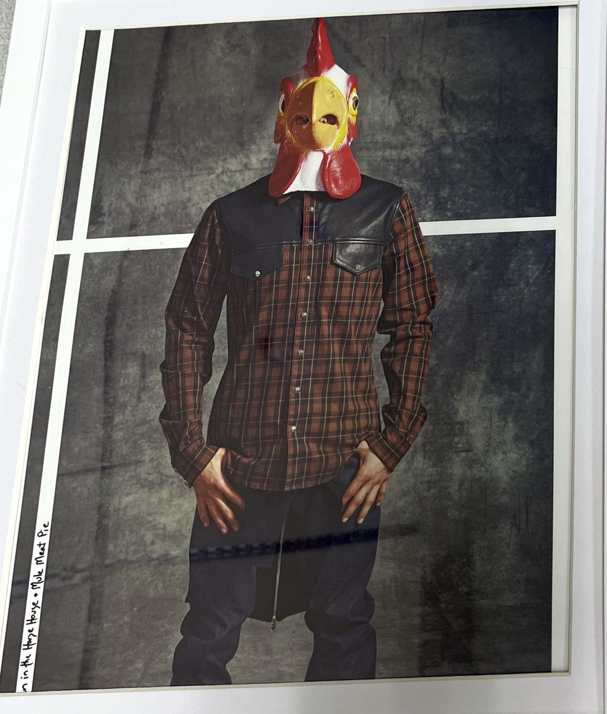 Chrome Hearts × Vintage Chrome Hearts chicken man Framed poster 8x11 magazine cutout Size ONE SIZE - 2 Thumbnail