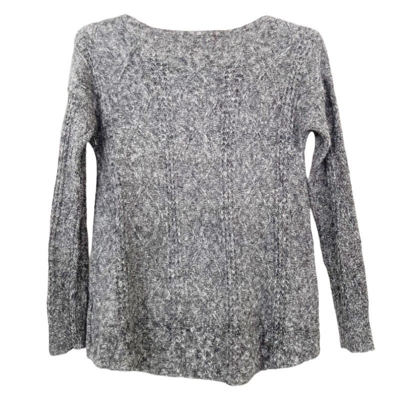 American Eagle Outfitters American Eagle Gray Knit Sweater Sz M Size M / US 6-8 / IT 42-44 - 2 Thumbnail