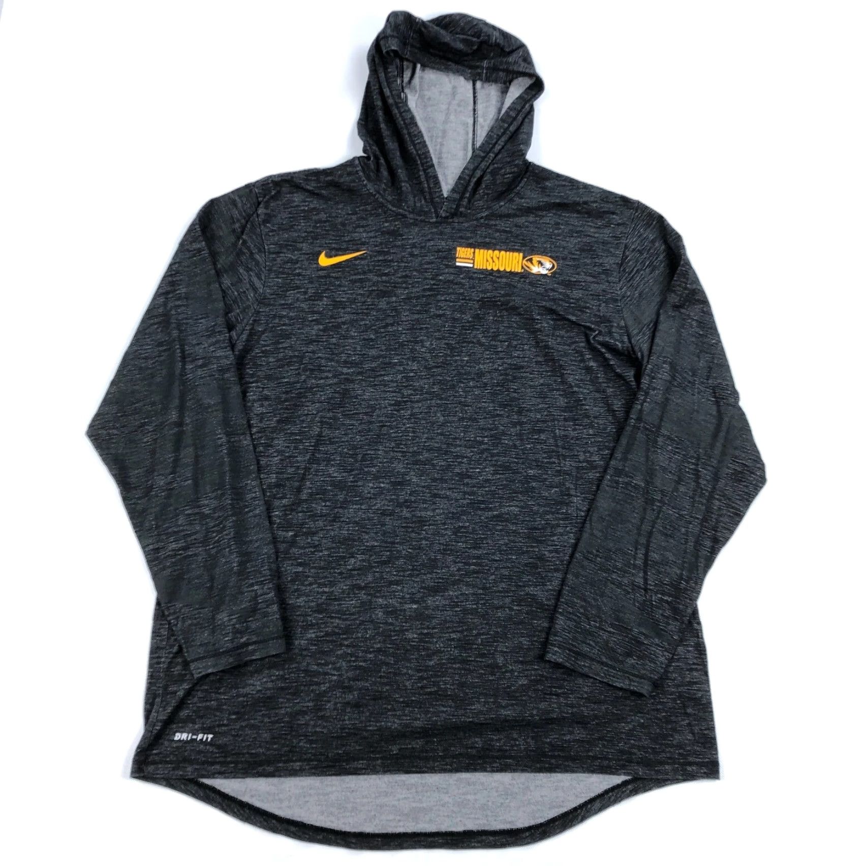 Nike VINTAGE Nike Dri-Fit Missouri Tigers Pullover Hoodie Shirt Mens XL Black Gray Activewear Size US XL / EU 56 / 4 - 2 Thumbnail