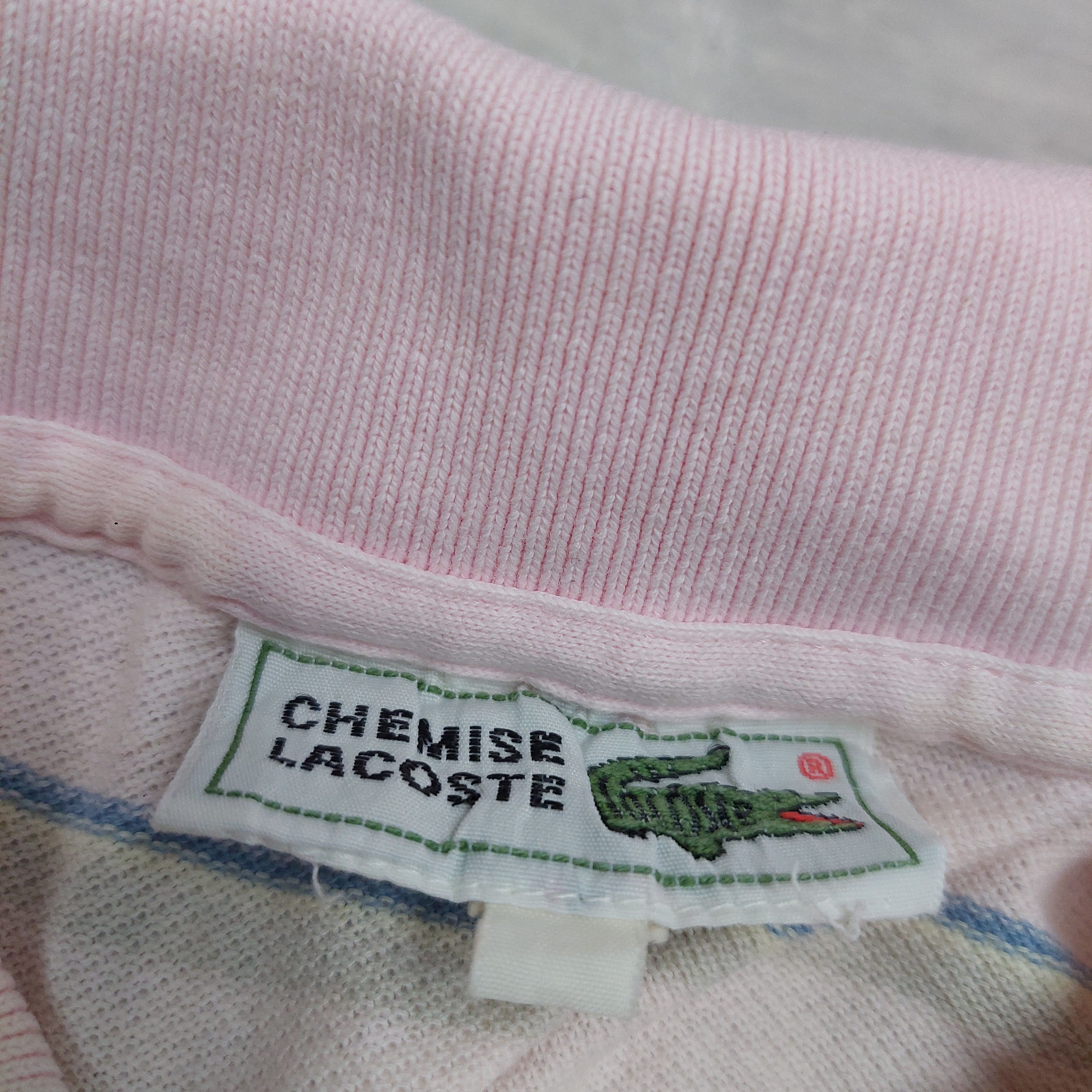 Lacoste Vintage Lacoste Striped Long Sleeve Polo Shirt Size US M / EU 48-50 / 2 - 8 Thumbnail