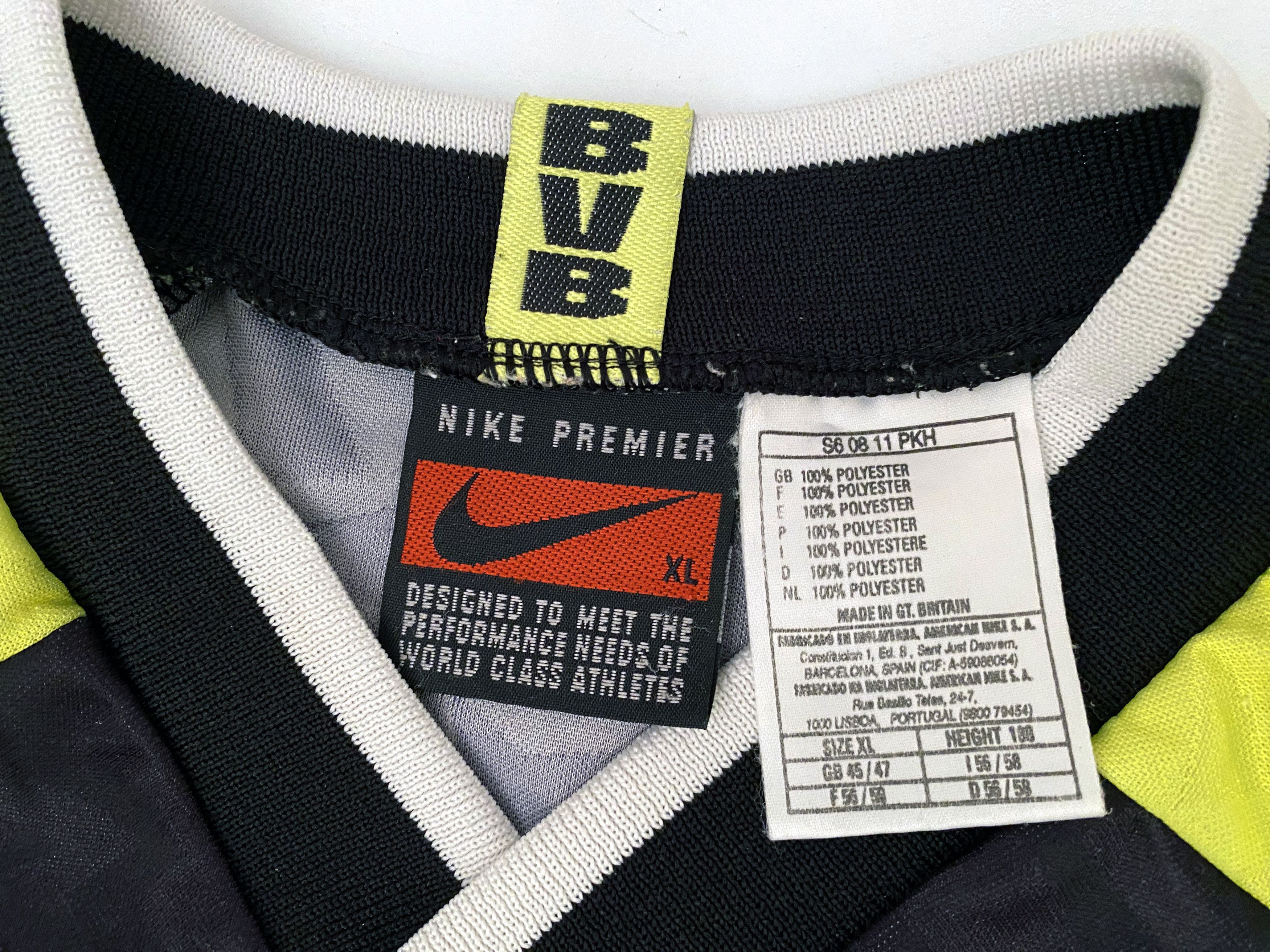 Nike × Vintage Borussia Dortmund Away Shirt Jersey 1995 / 1996 Size US XL / EU 56 / 4 - 9 Thumbnail