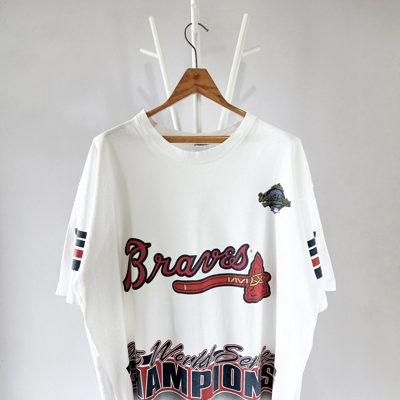 Salem Sportswear × Vintage 90s Atlanta Braves MLB t-shirt/ XL Size US L / EU 52-54 / 3 - 2 Thumbnail